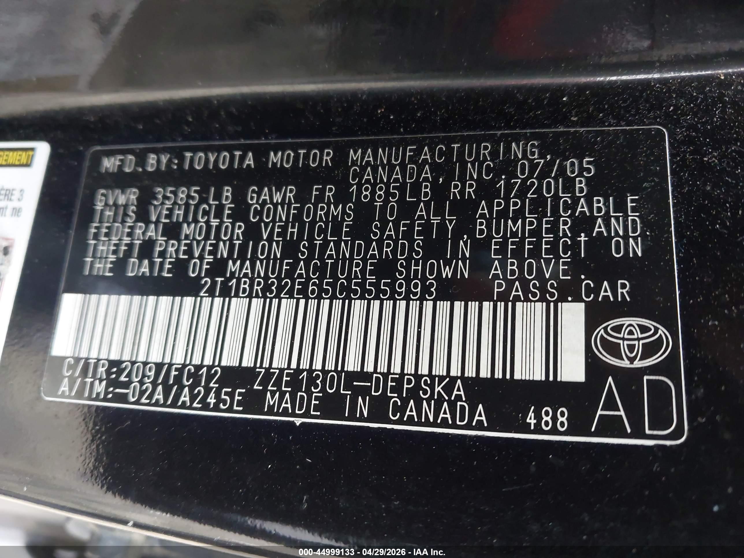 TOYOTA COROLLA image 9
