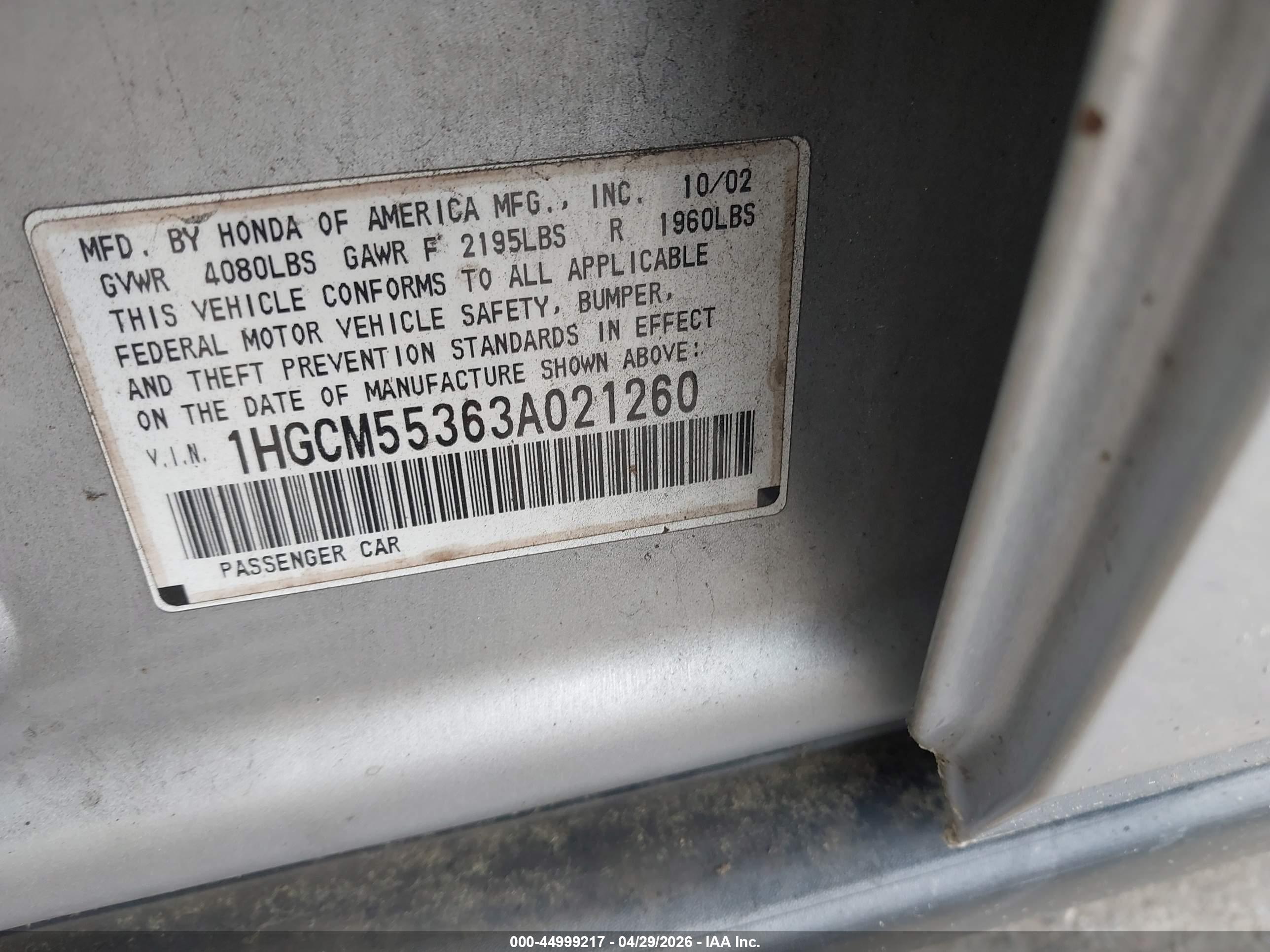 HONDA ACCORD image 9
