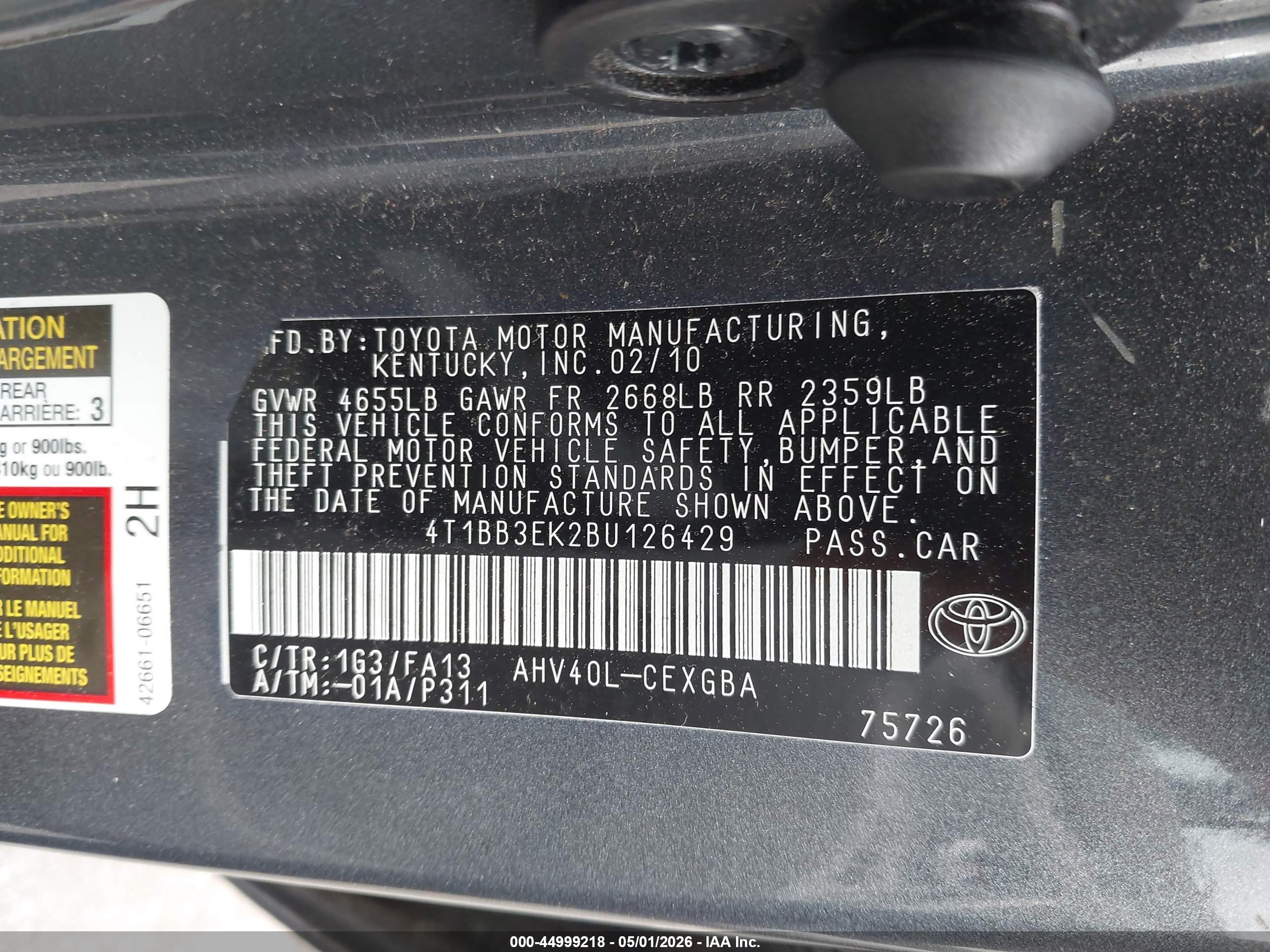 TOYOTA CAMRY image 9