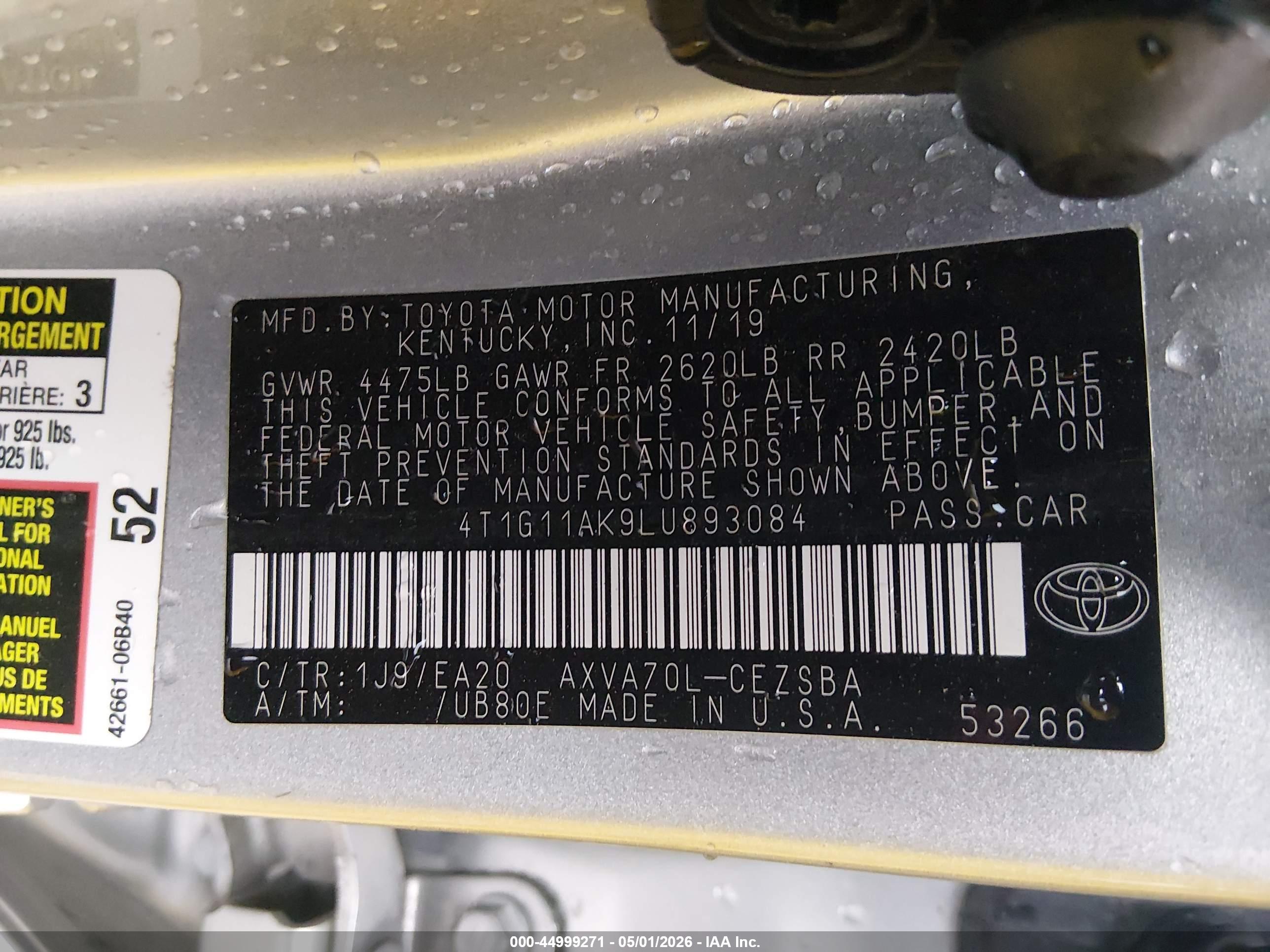 TOYOTA CAMRY image 9