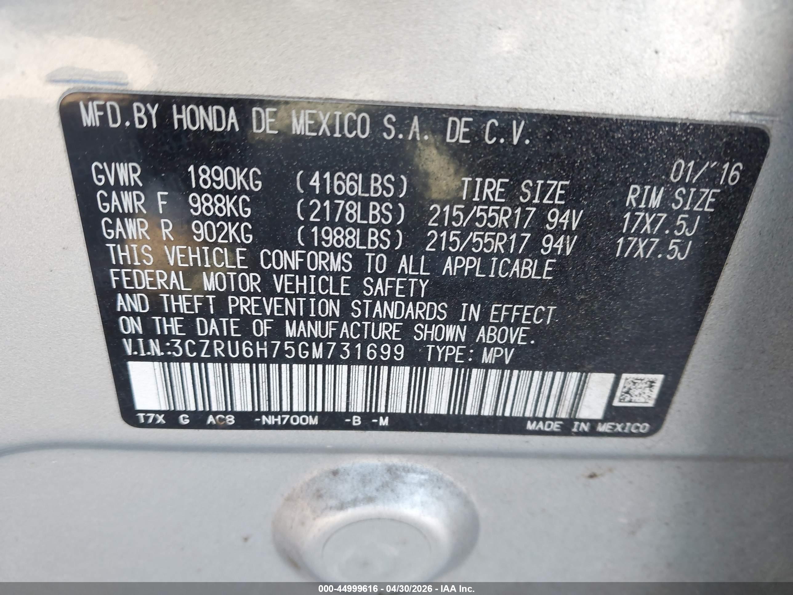 HONDA HR-V image 9