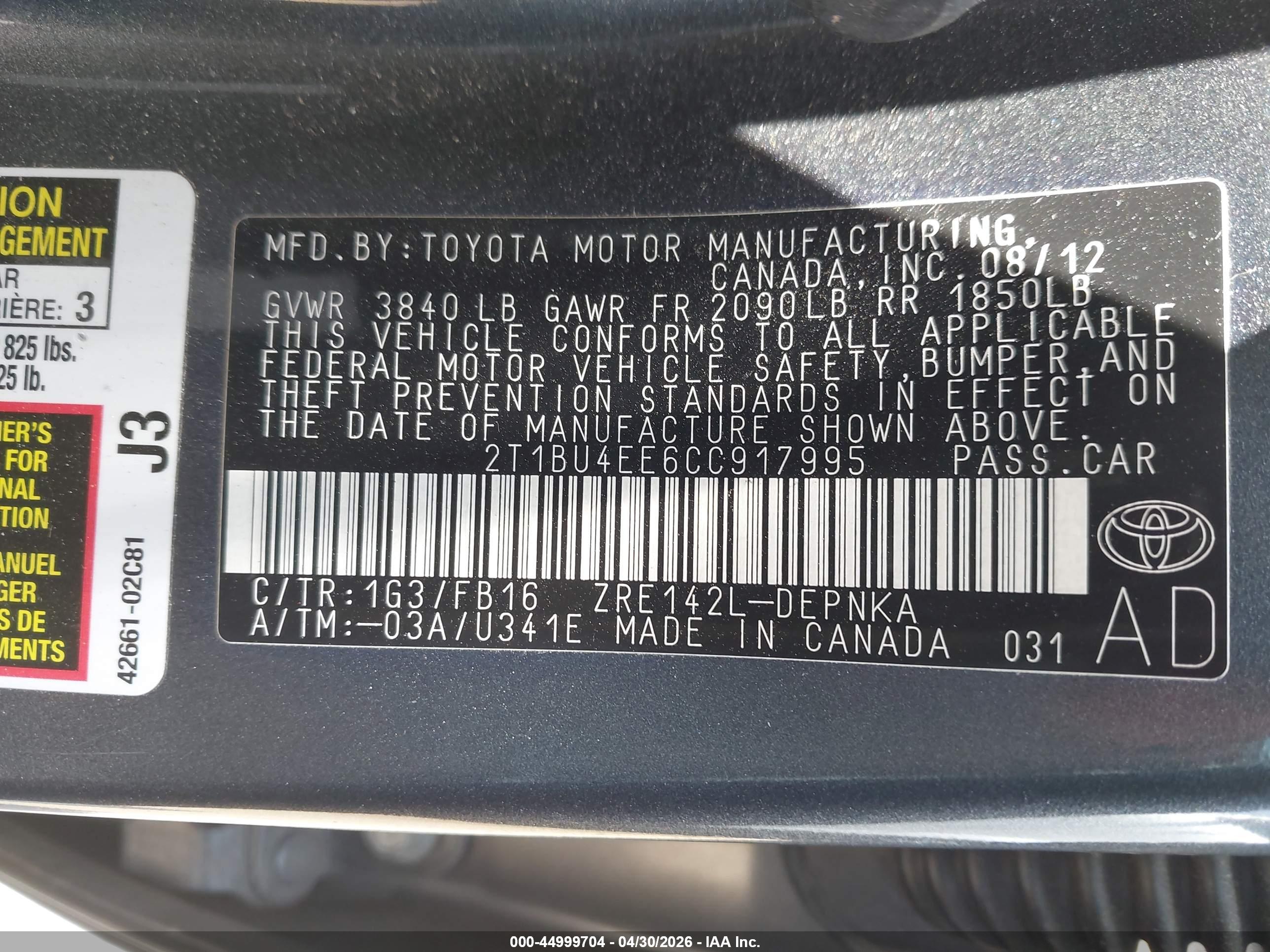 TOYOTA COROLLA image 9