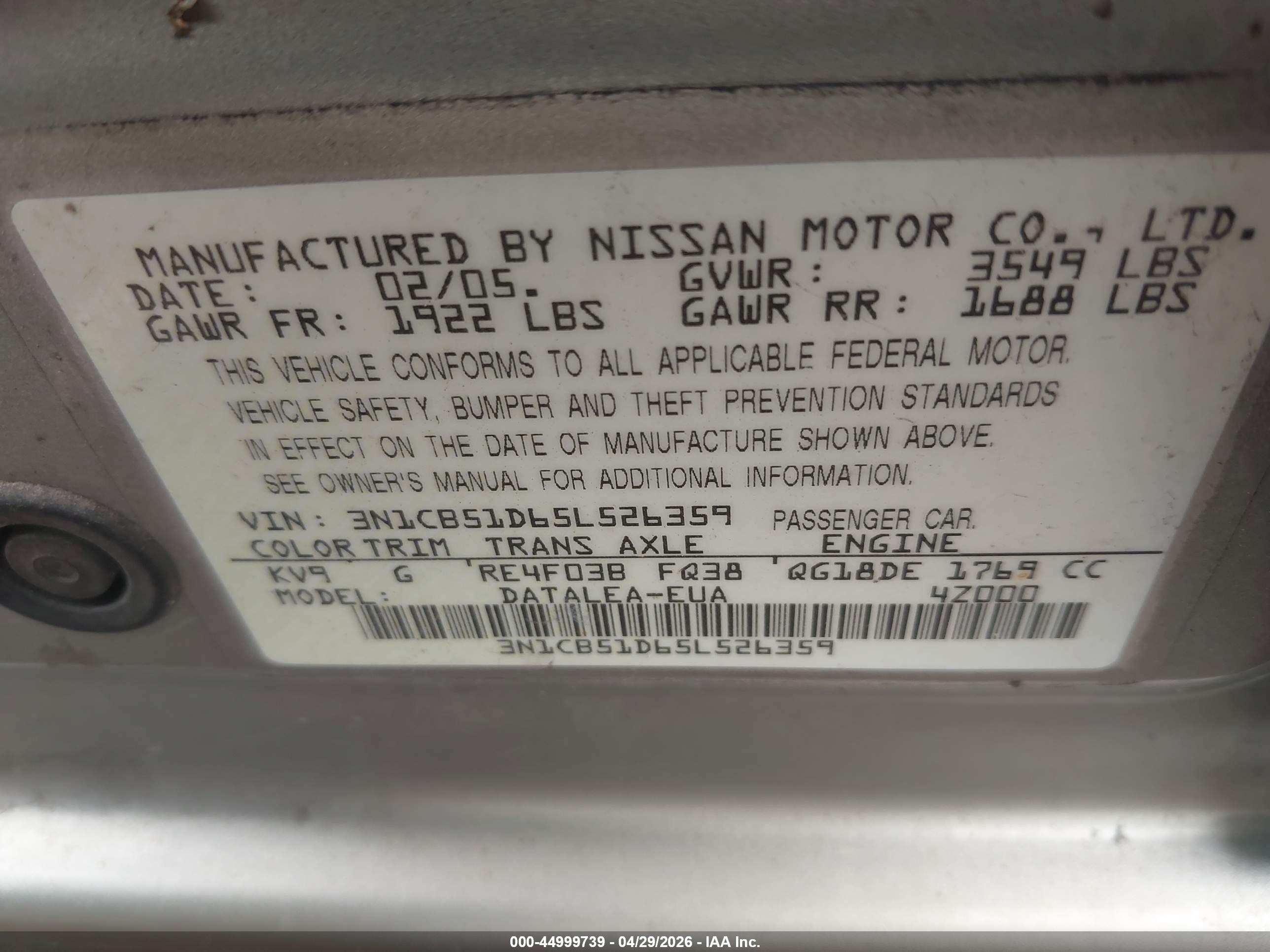 NISSAN SENTRA image 9