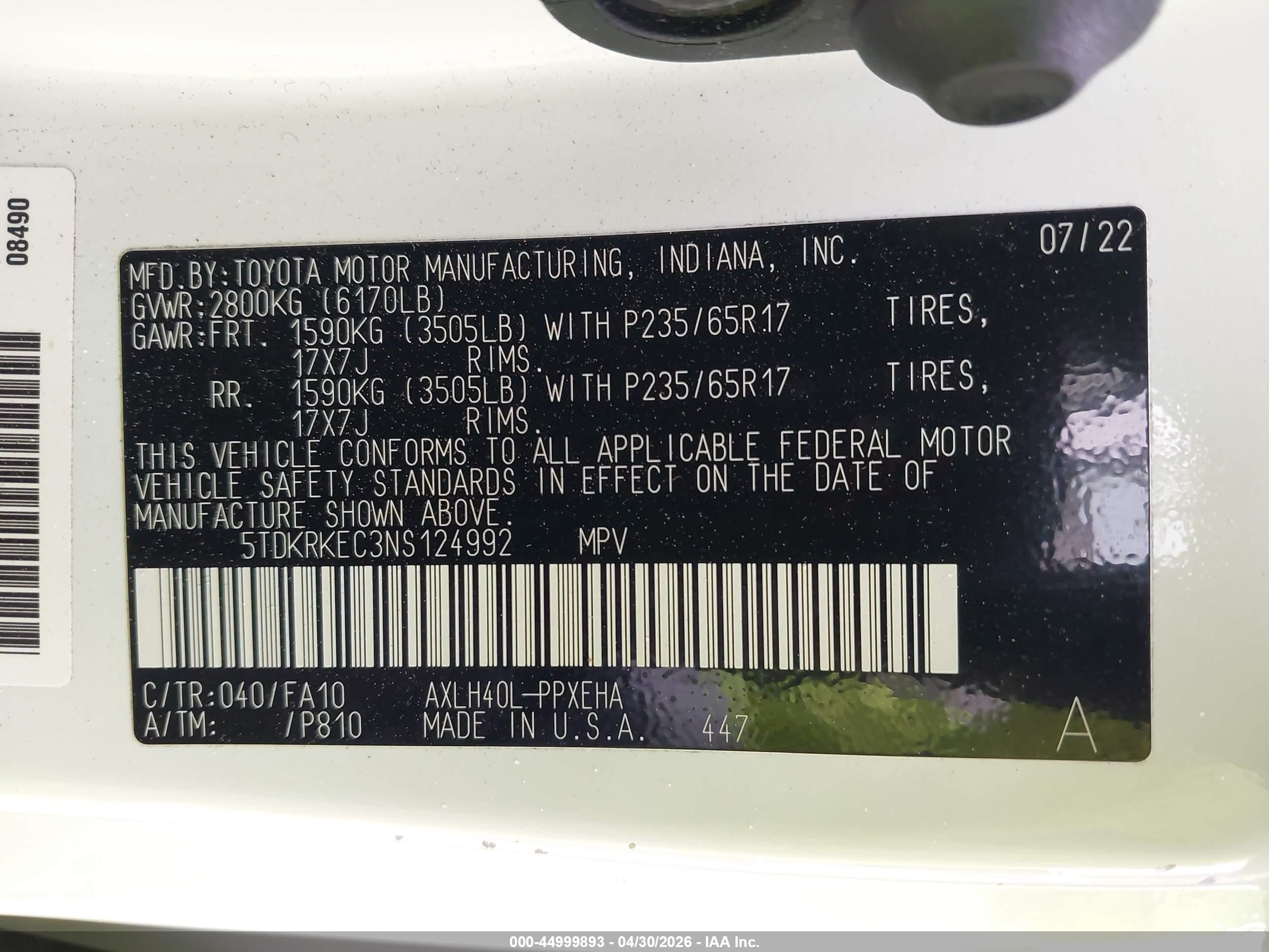 TOYOTA SIENNA image 9
