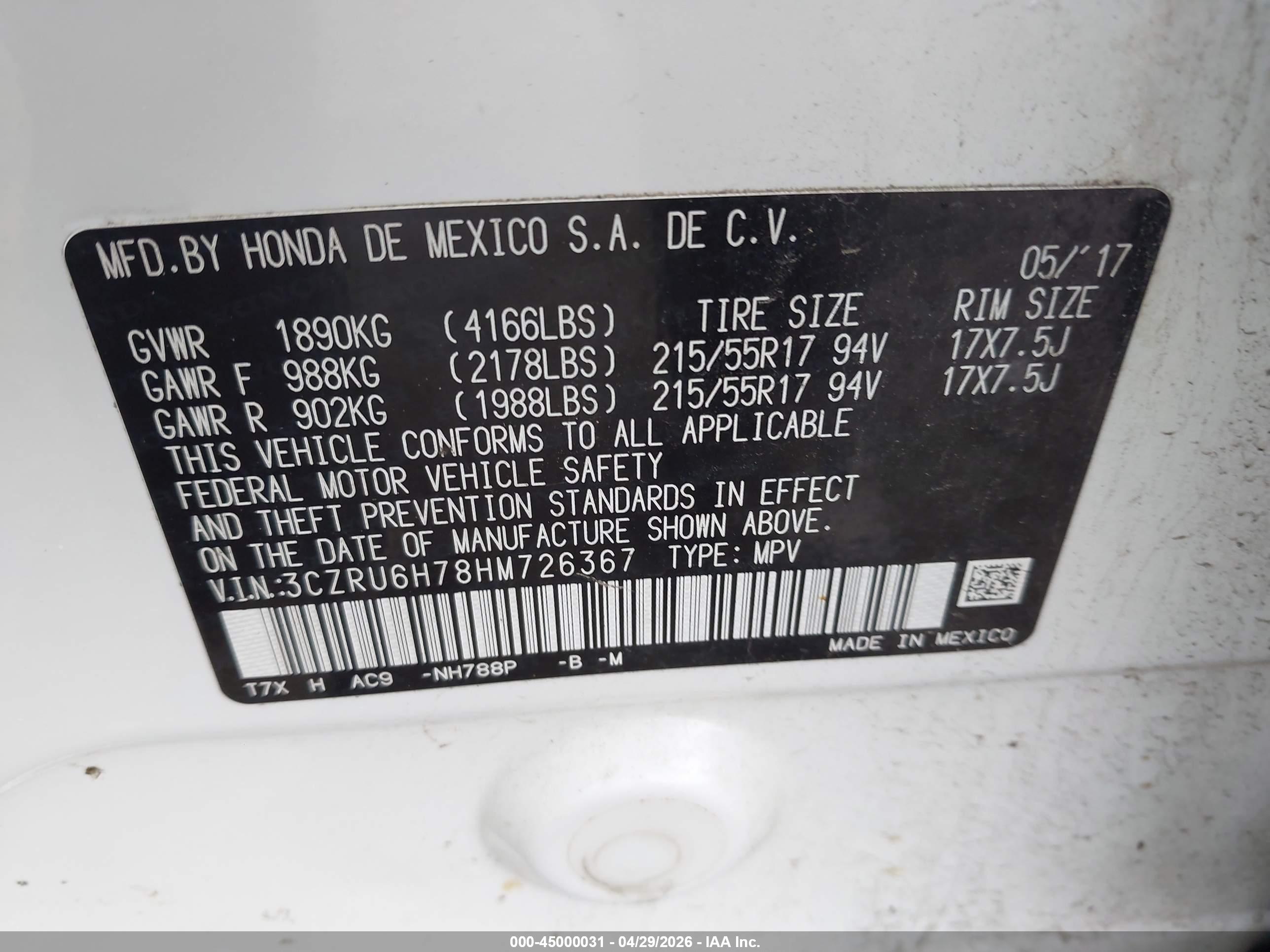 HONDA HR-V image 9