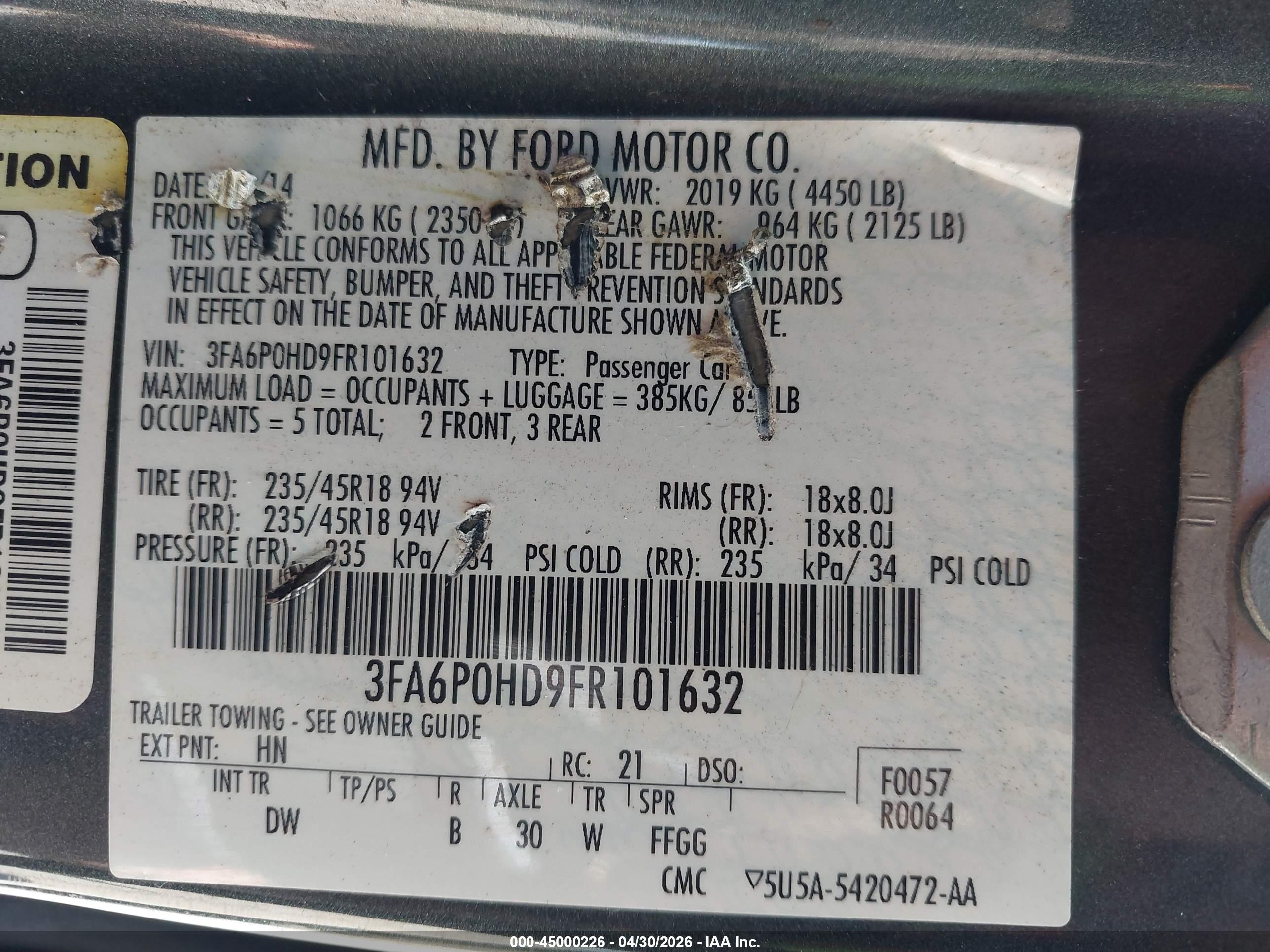 FORD FUSION image 9