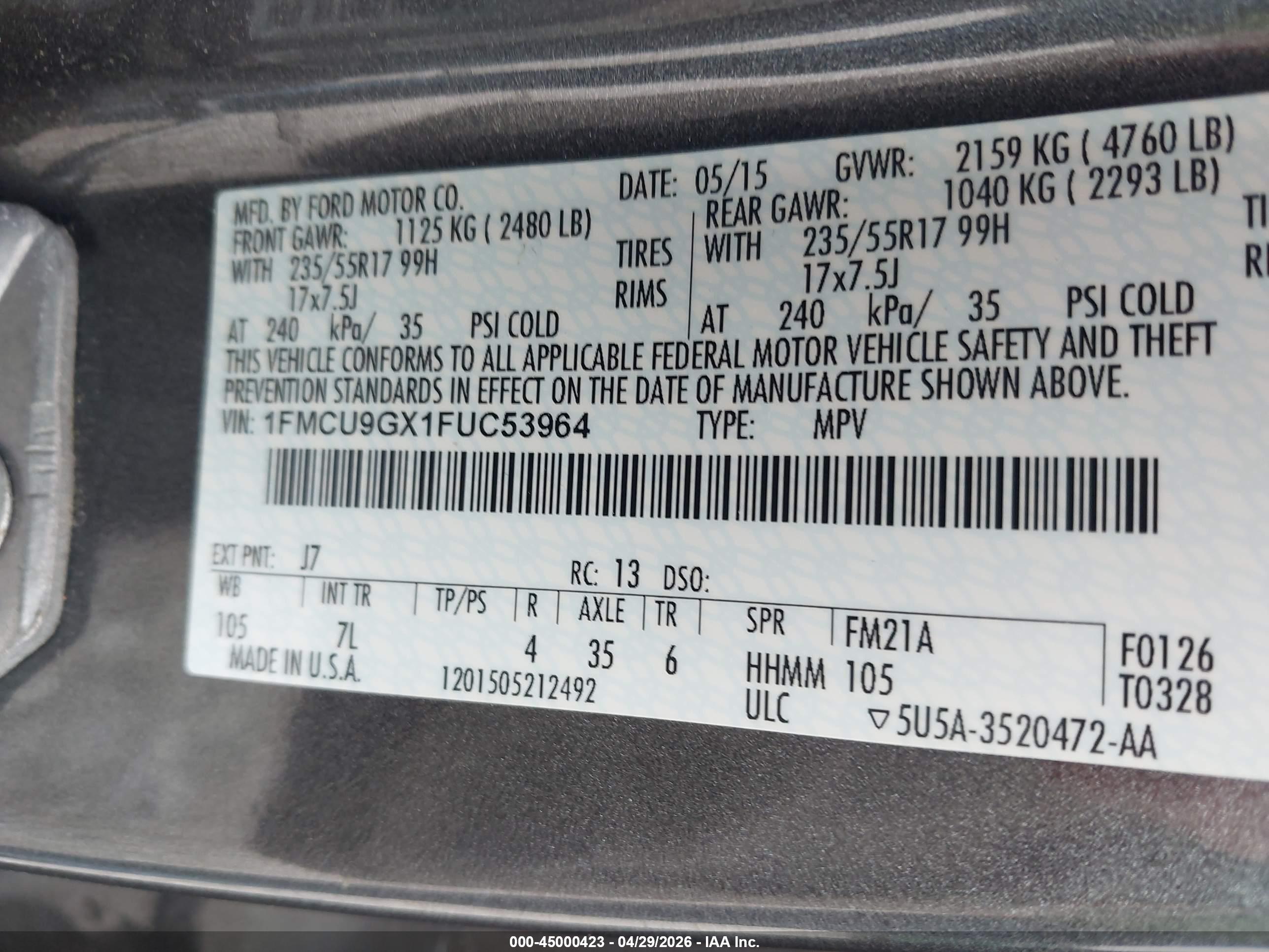 FORD ESCAPE image 9