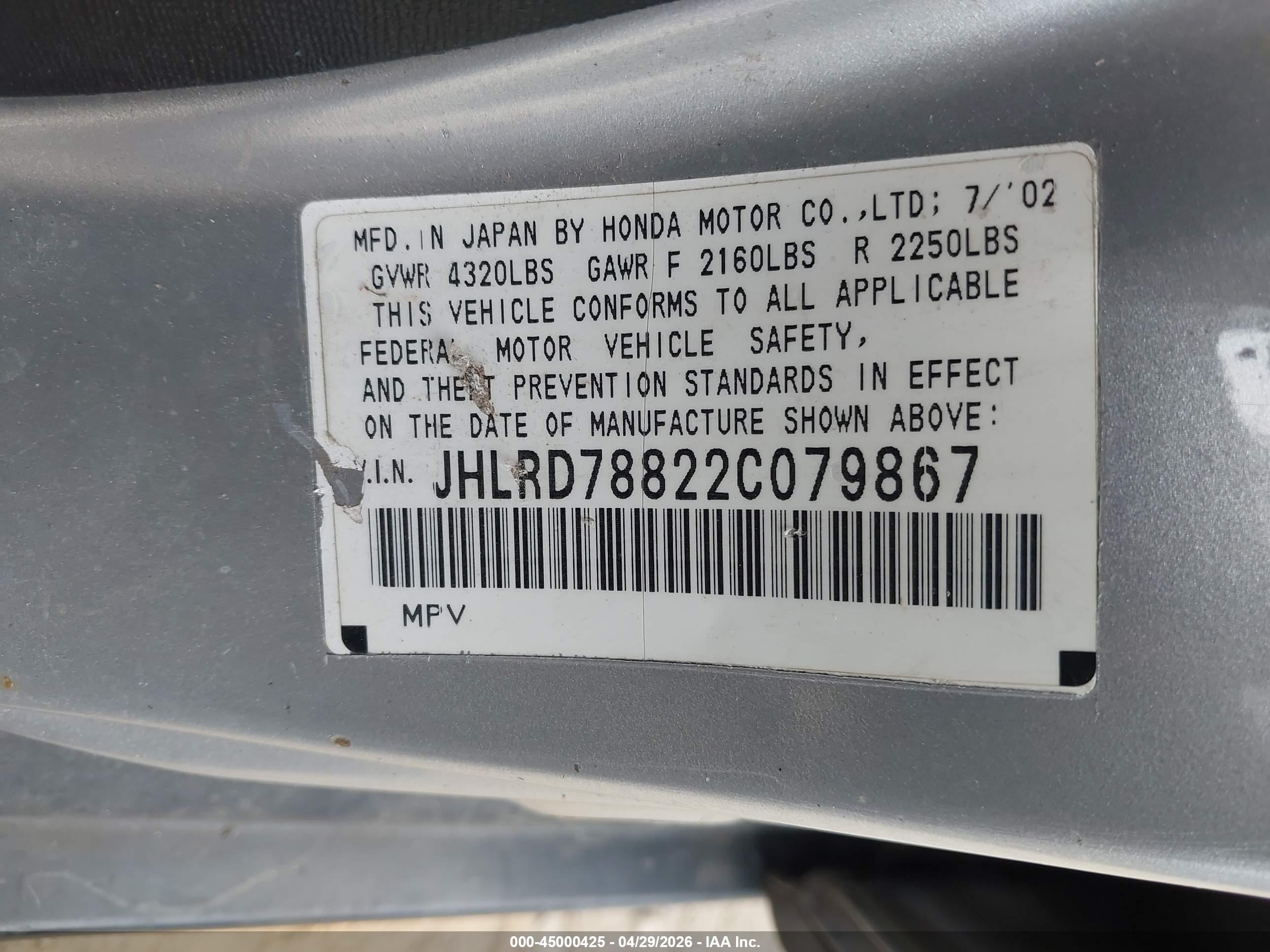 HONDA CR-V image 9