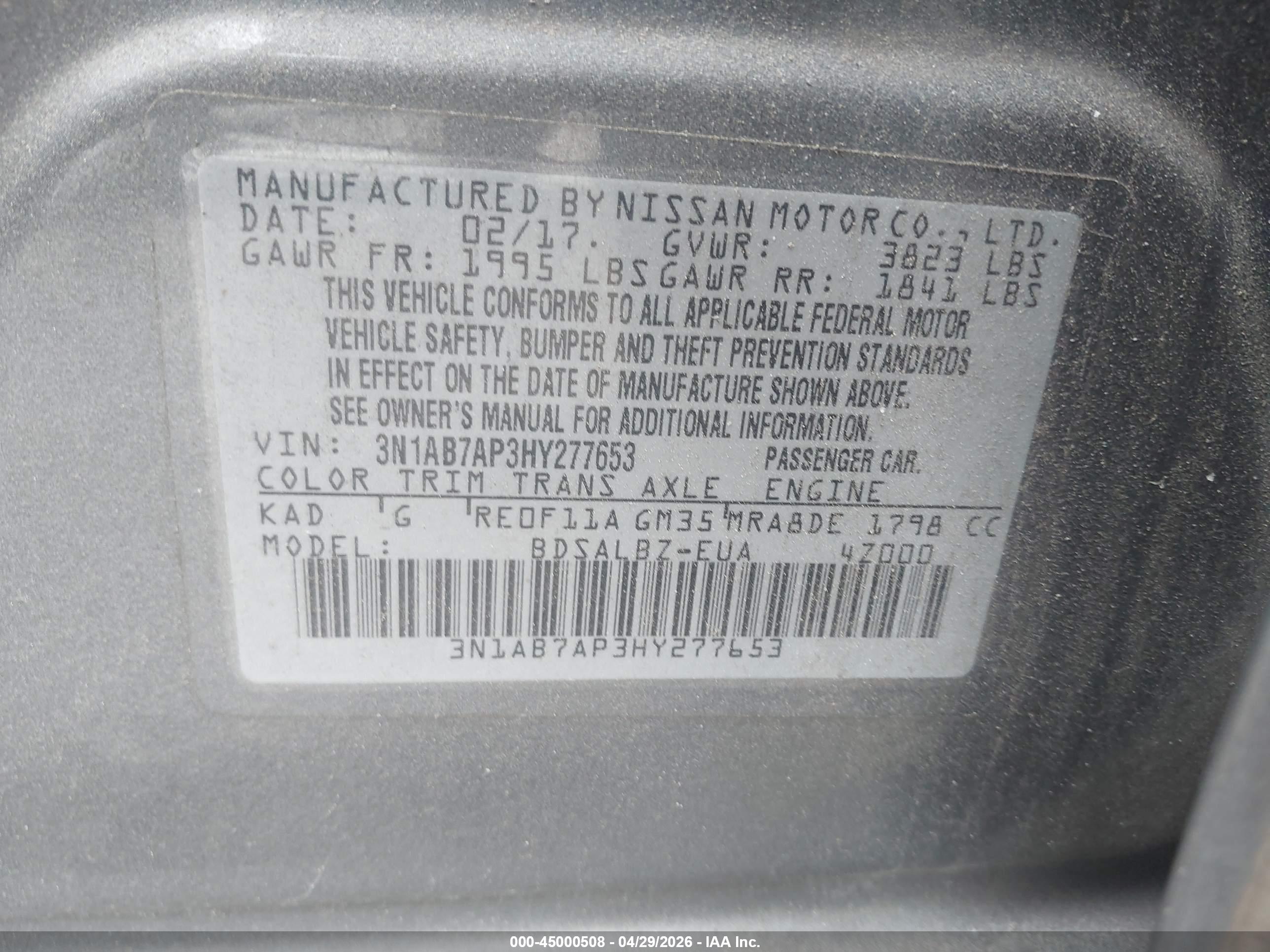 NISSAN SENTRA image 9