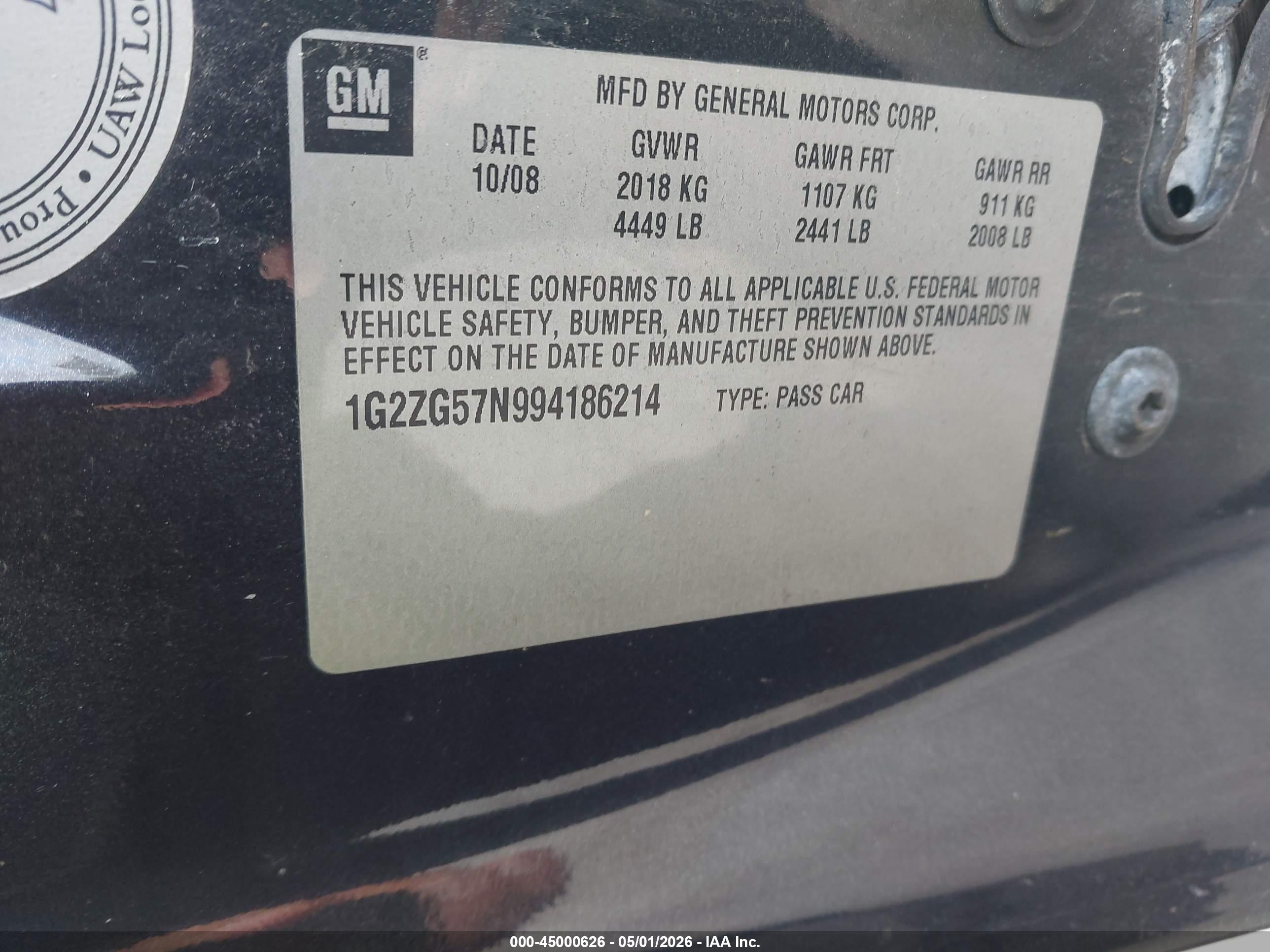 PONTIAC G6 image 9