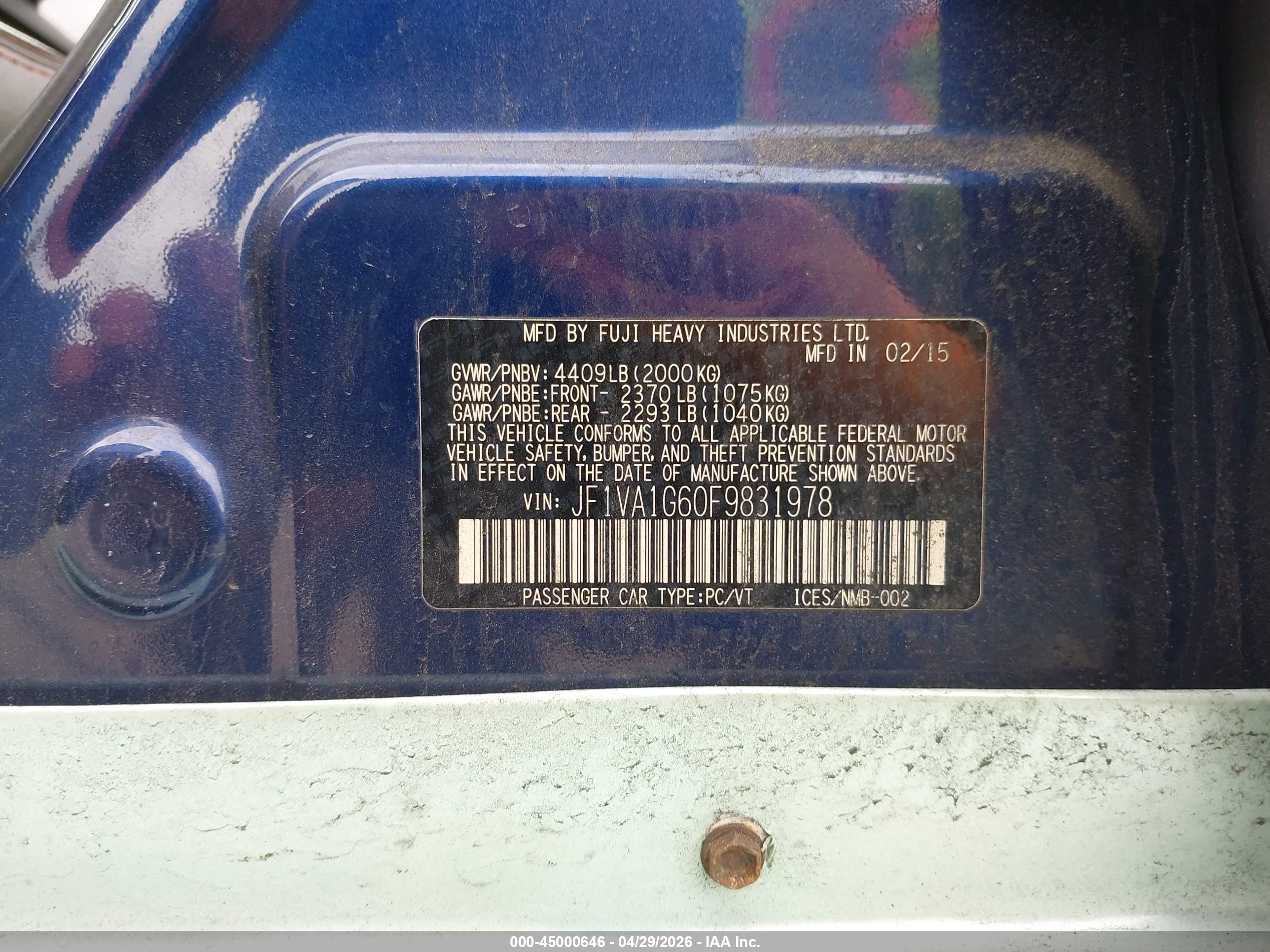 SUBARU WRX image 9