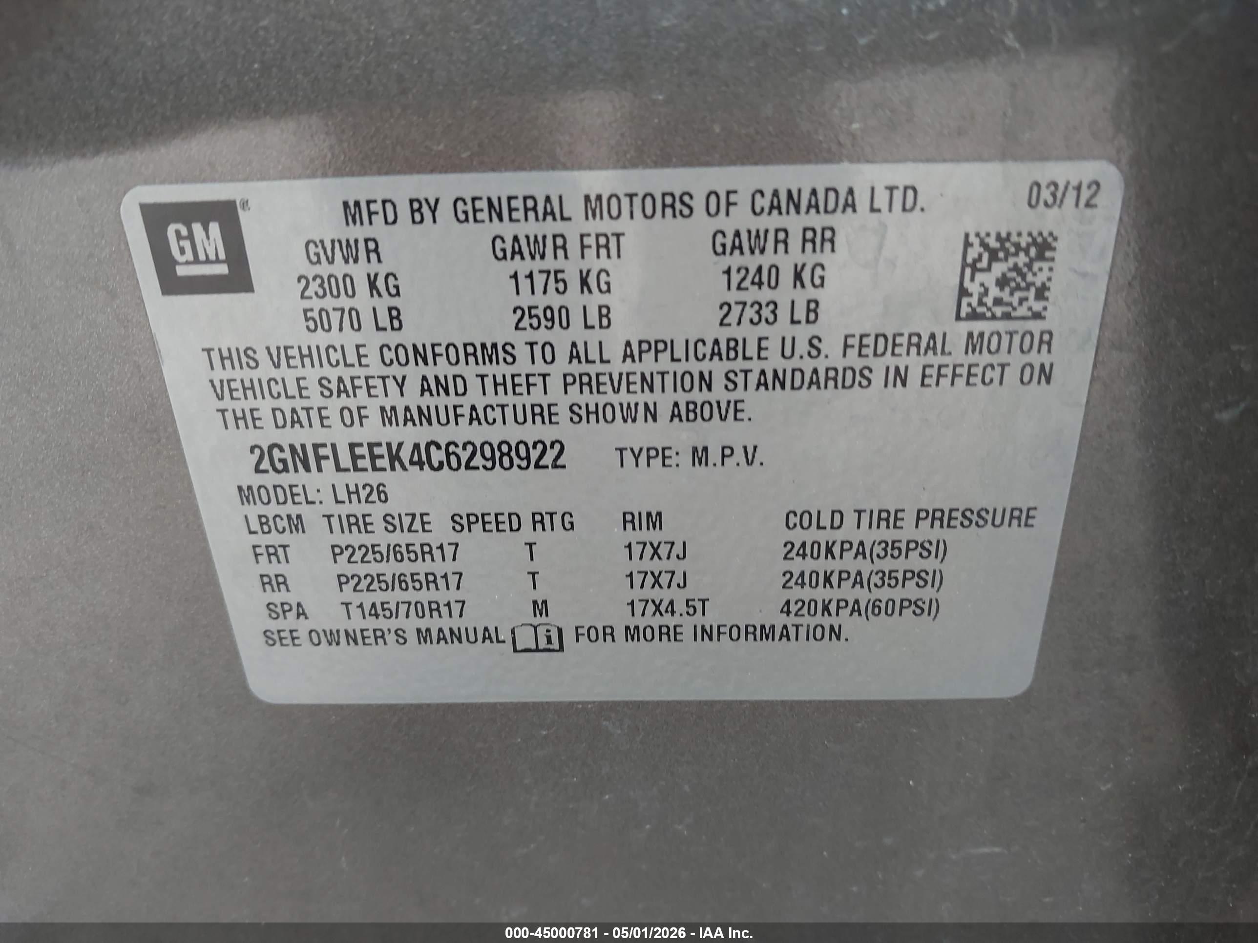 CHEVROLET EQUINOX image 9