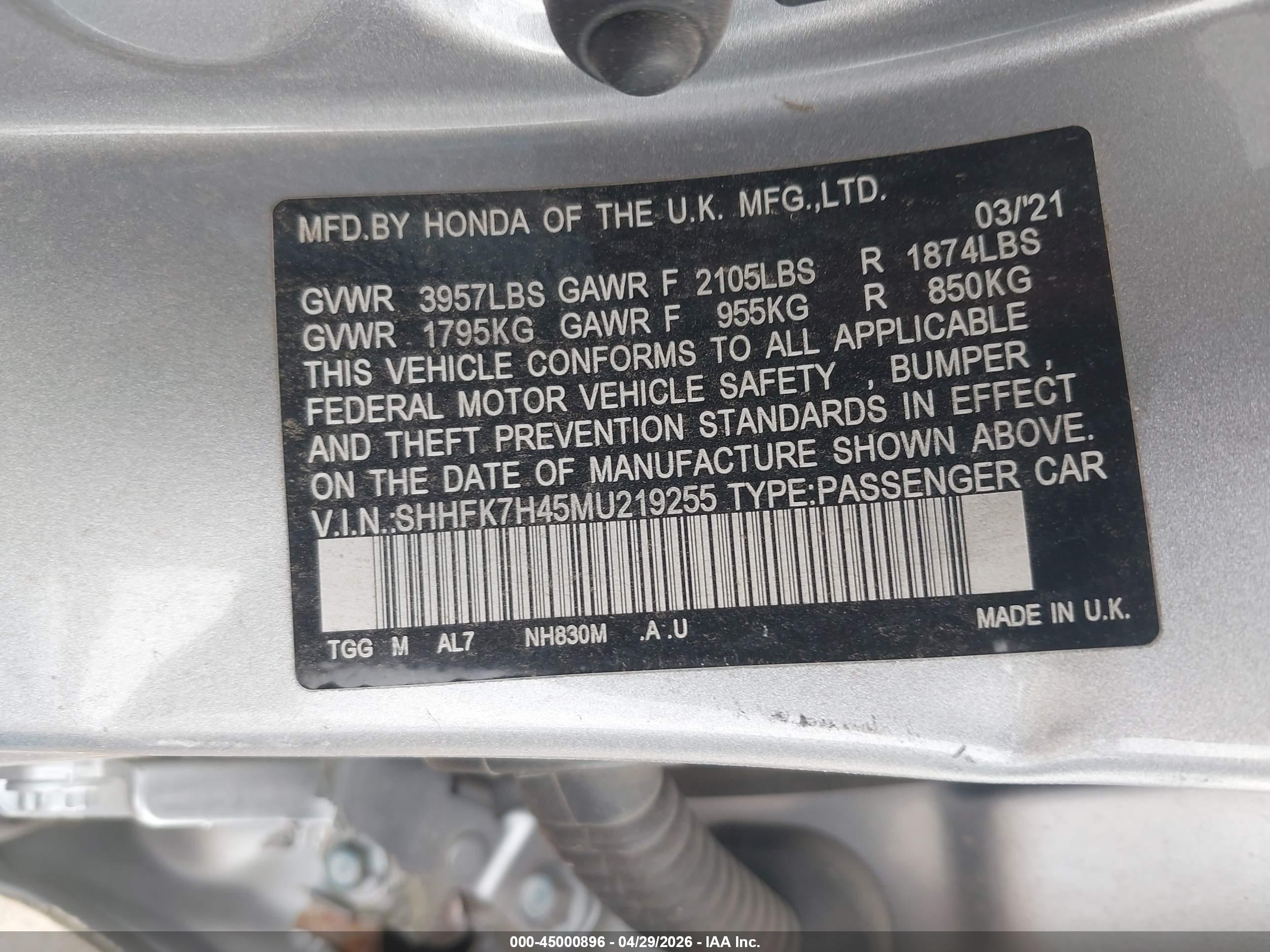 HONDA CIVIC image 9