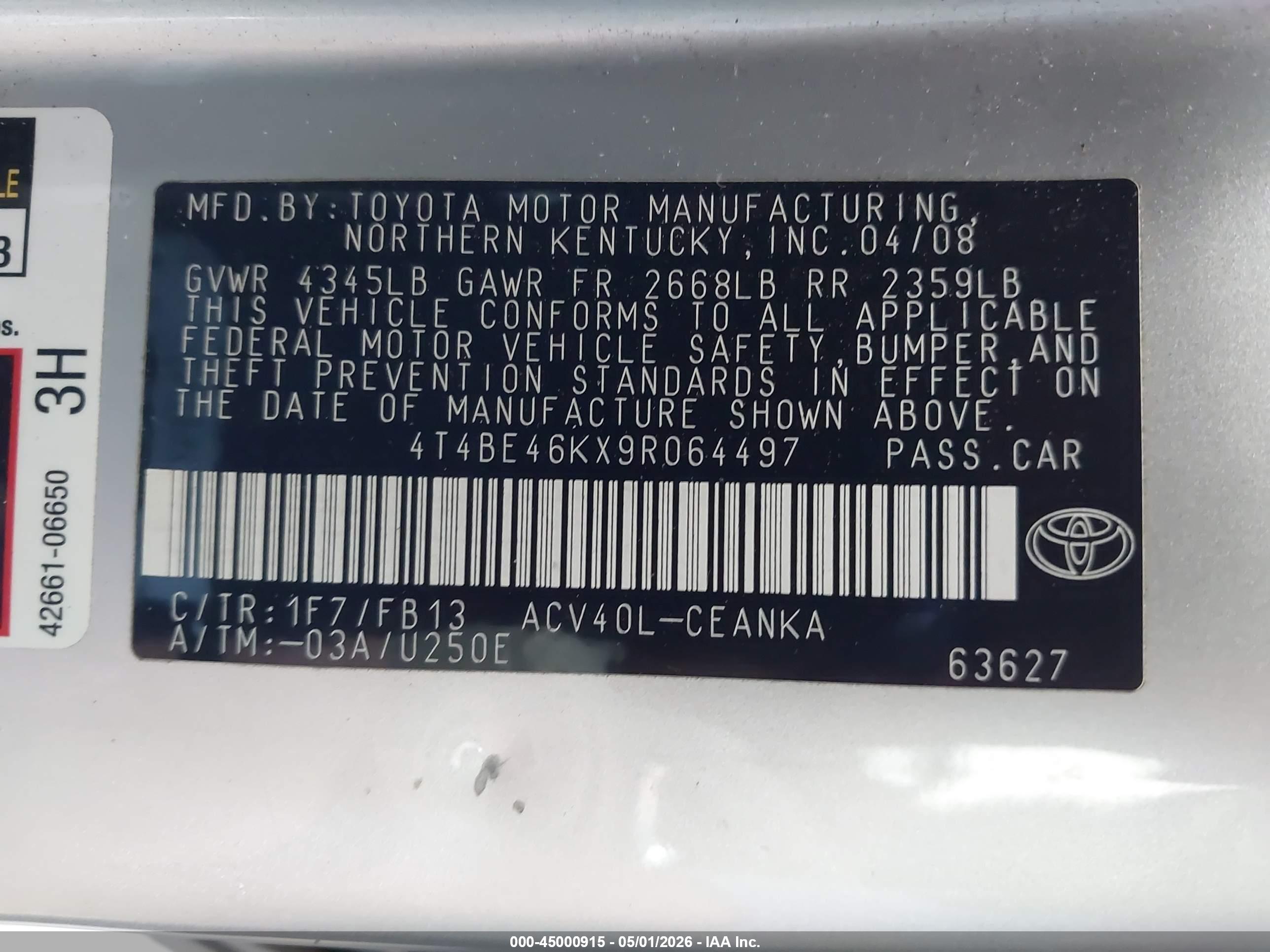 TOYOTA CAMRY image 9