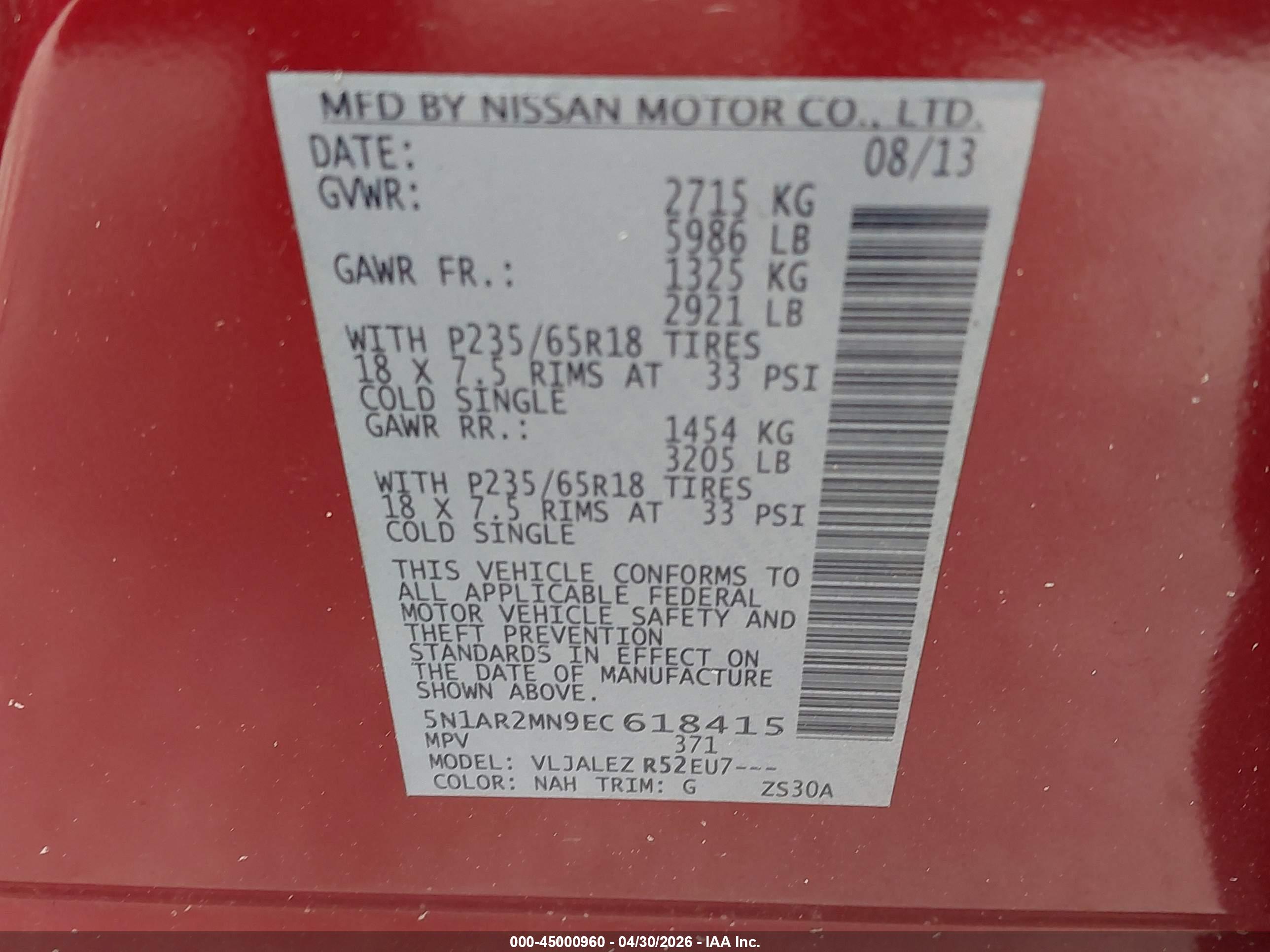 NISSAN PATHFINDER image 9