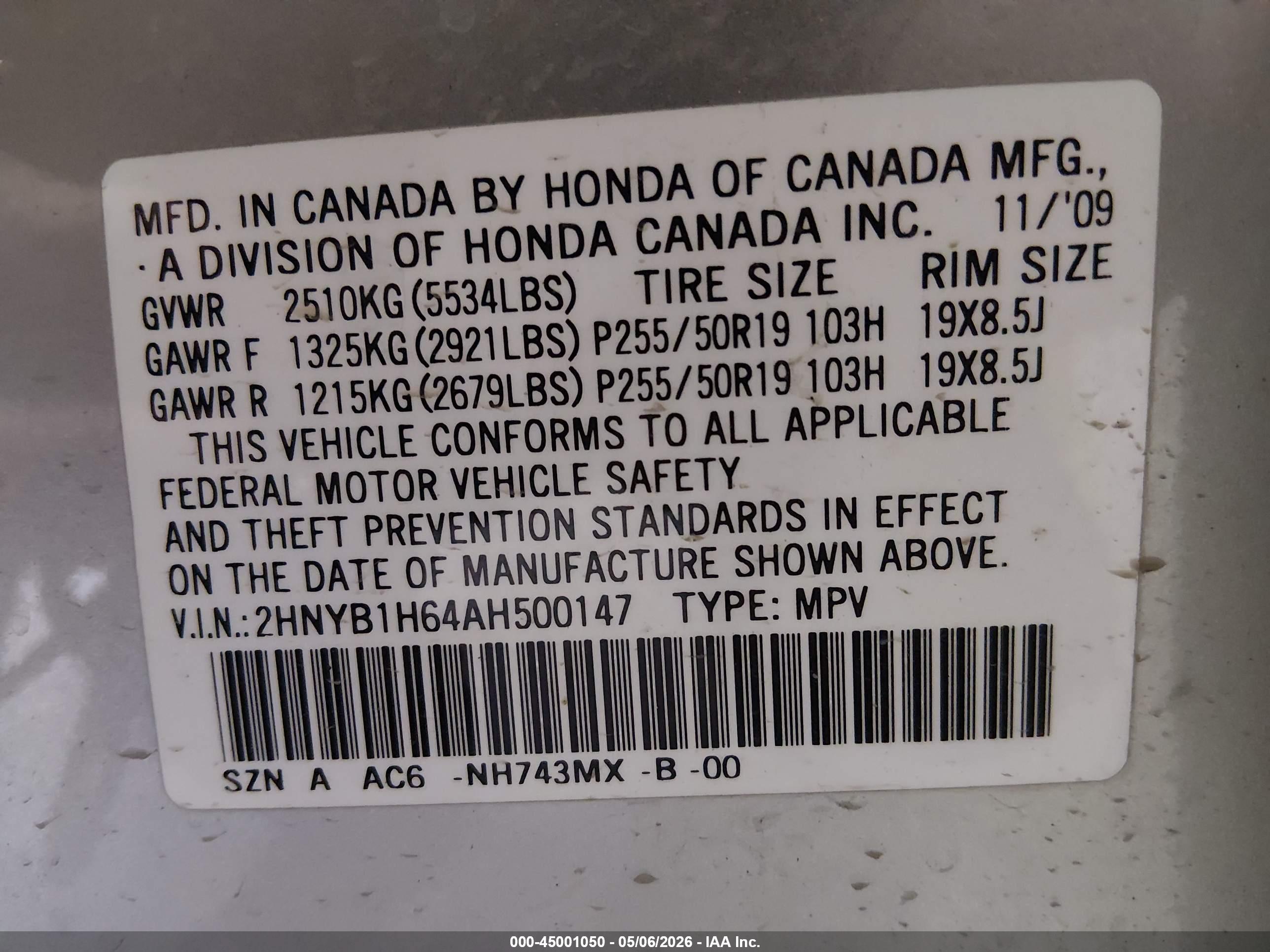 ACURA ZDX image 9