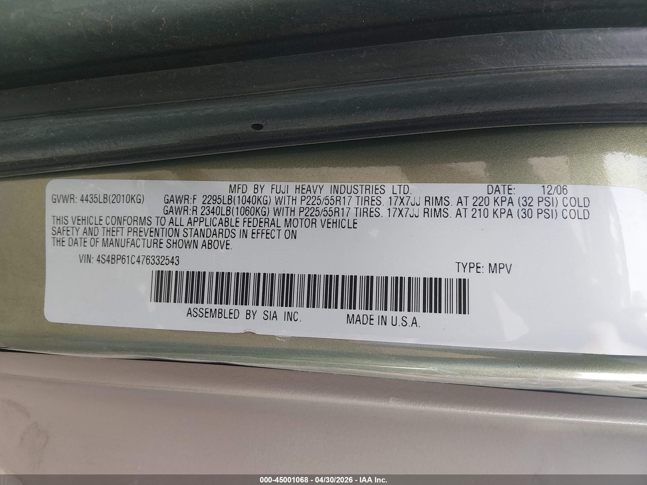 SUBARU OUTBACK image 9