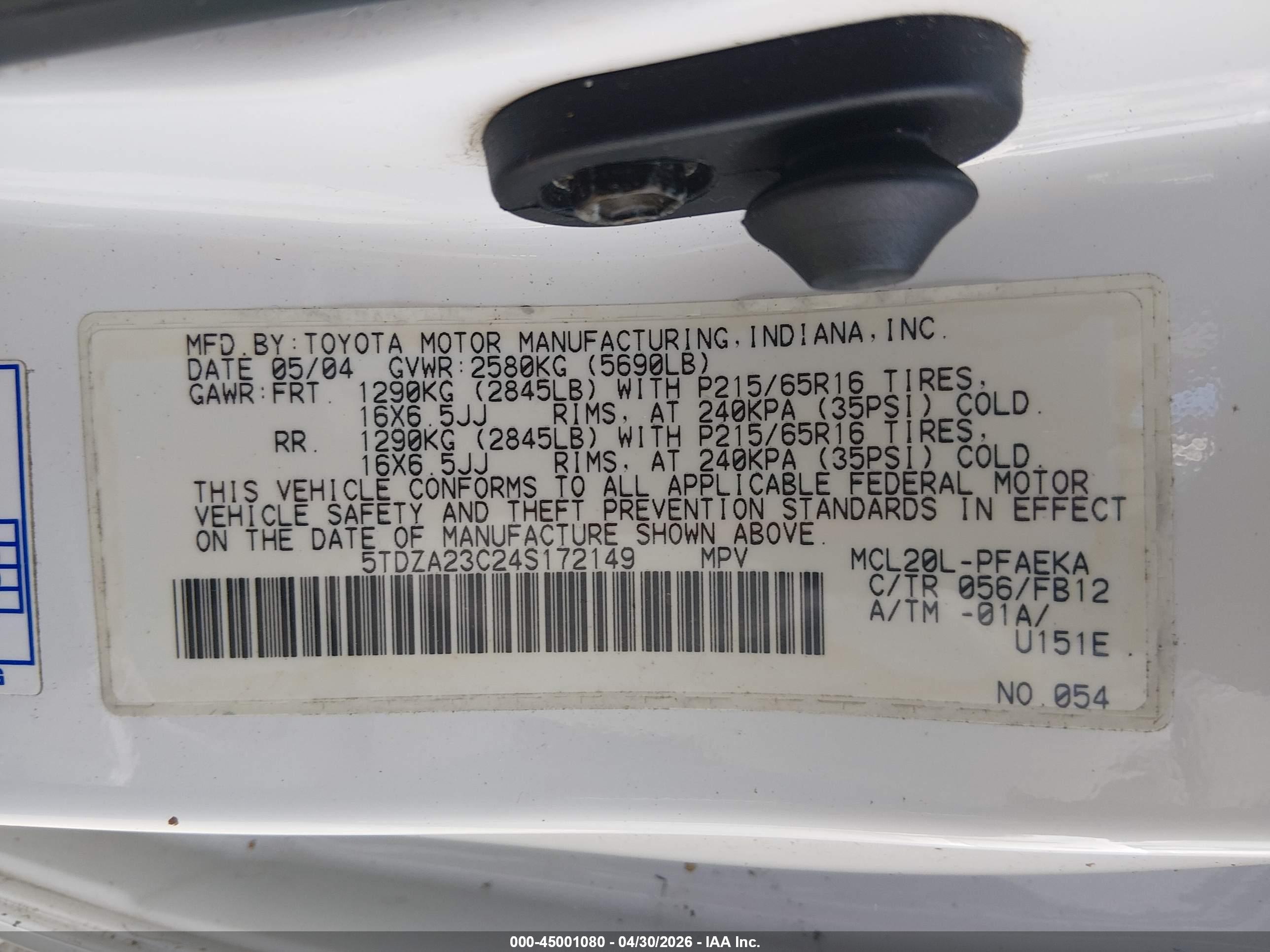 TOYOTA SIENNA image 9
