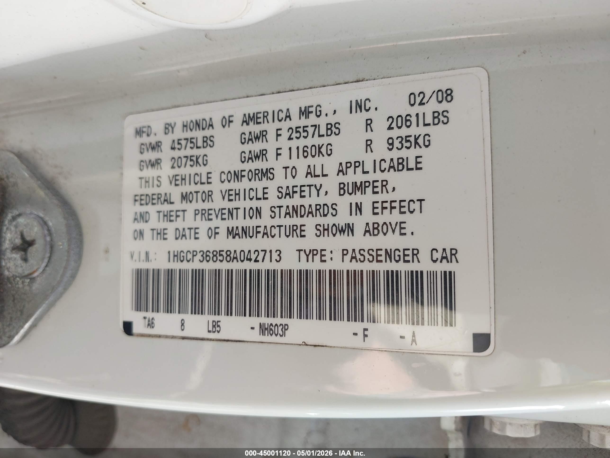 HONDA ACCORD image 9