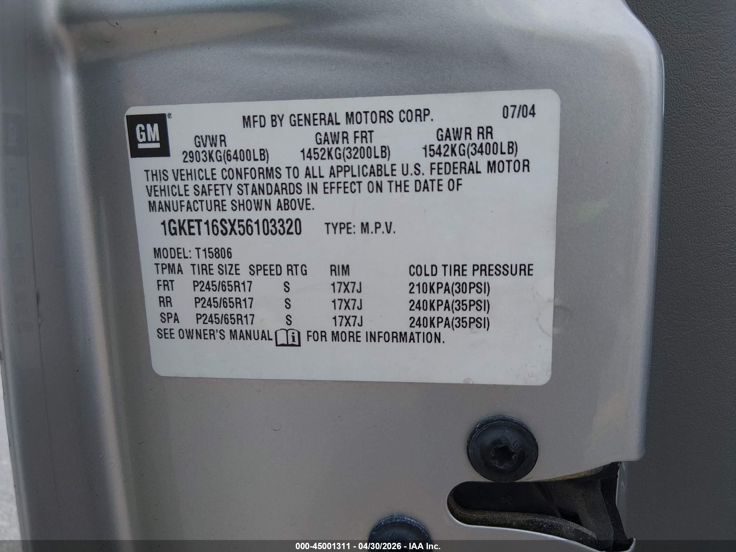 GMC ENVOY image 9
