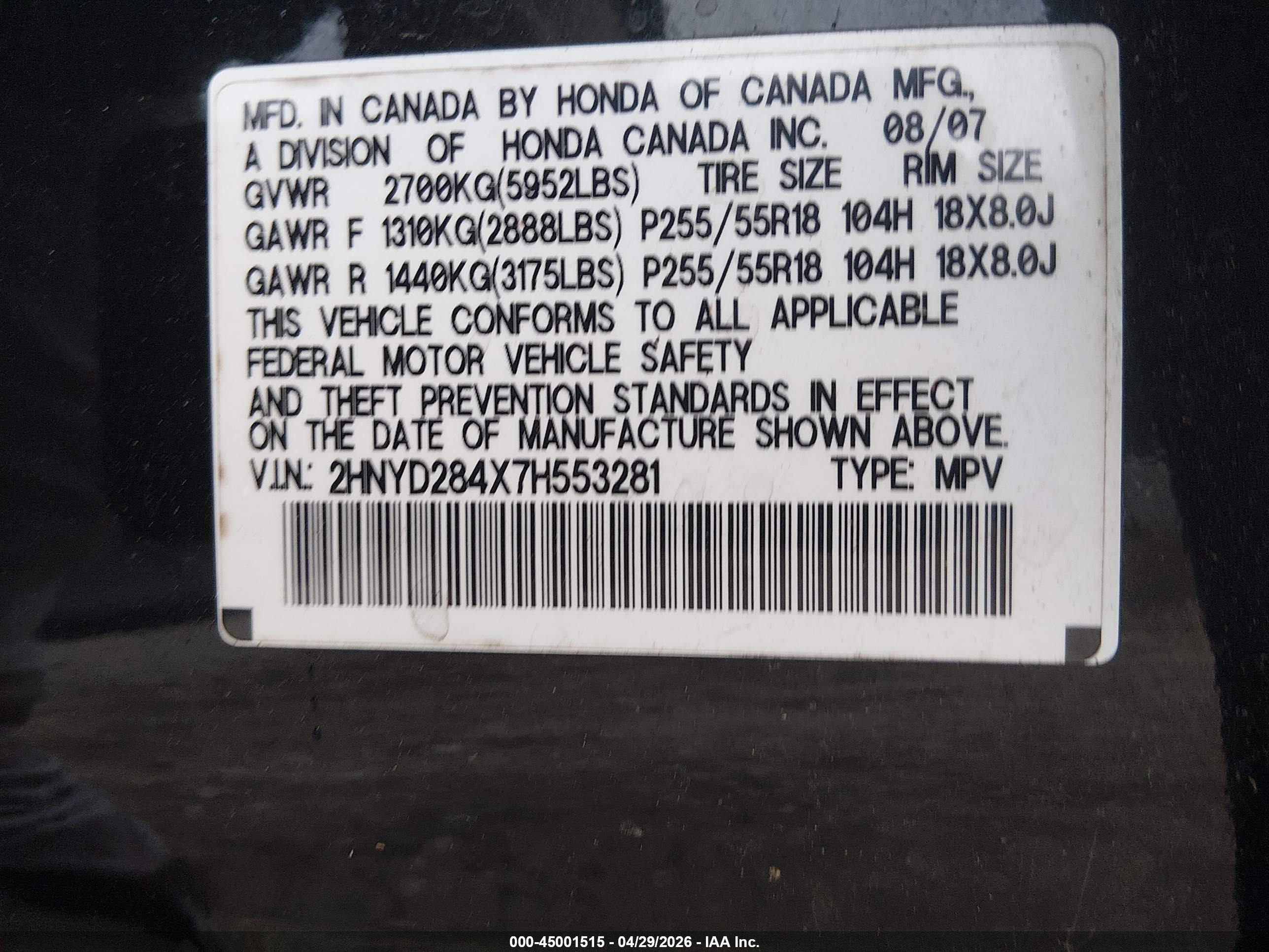 ACURA MDX image 9