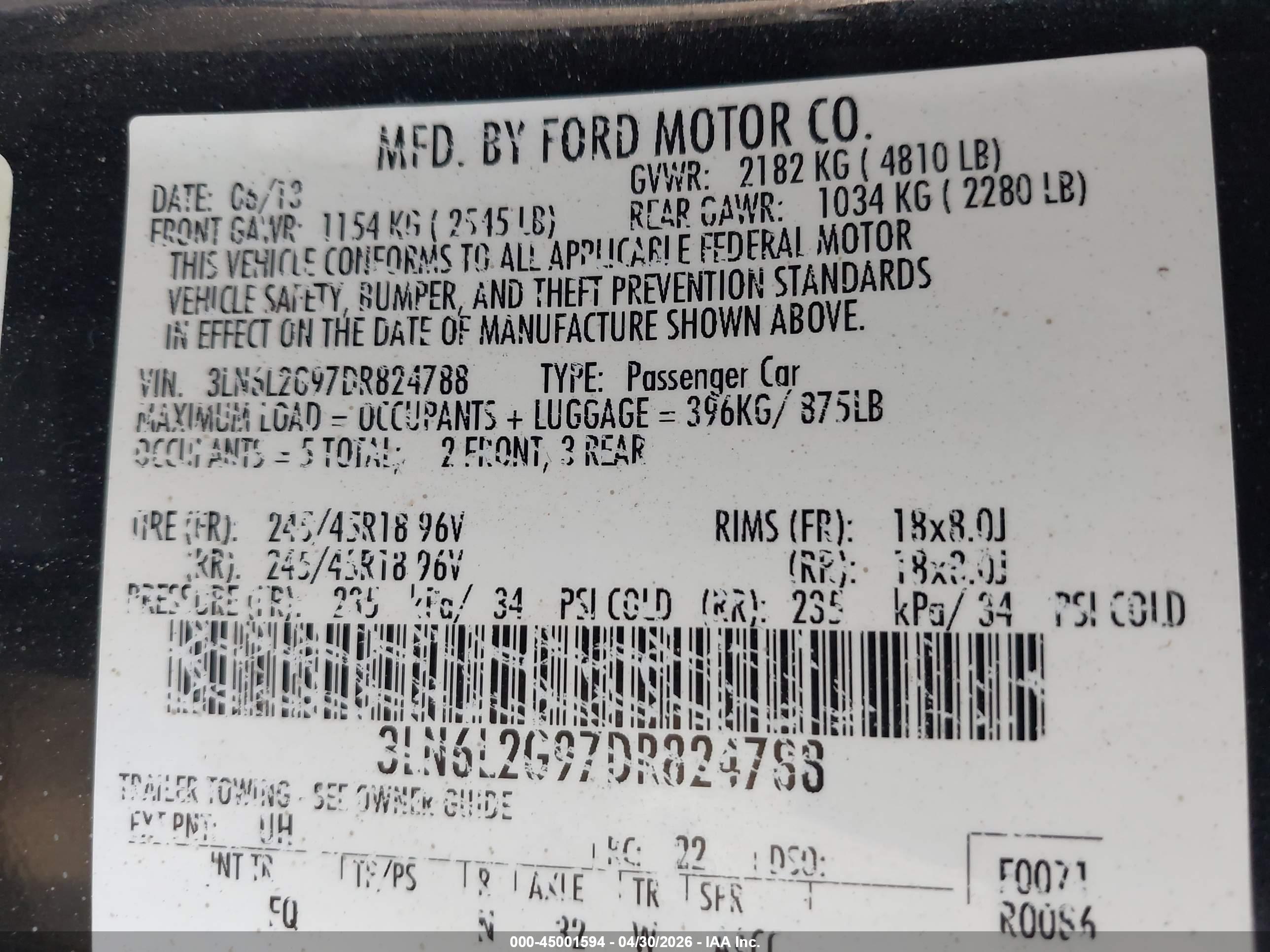 LINCOLN MKZ image 9