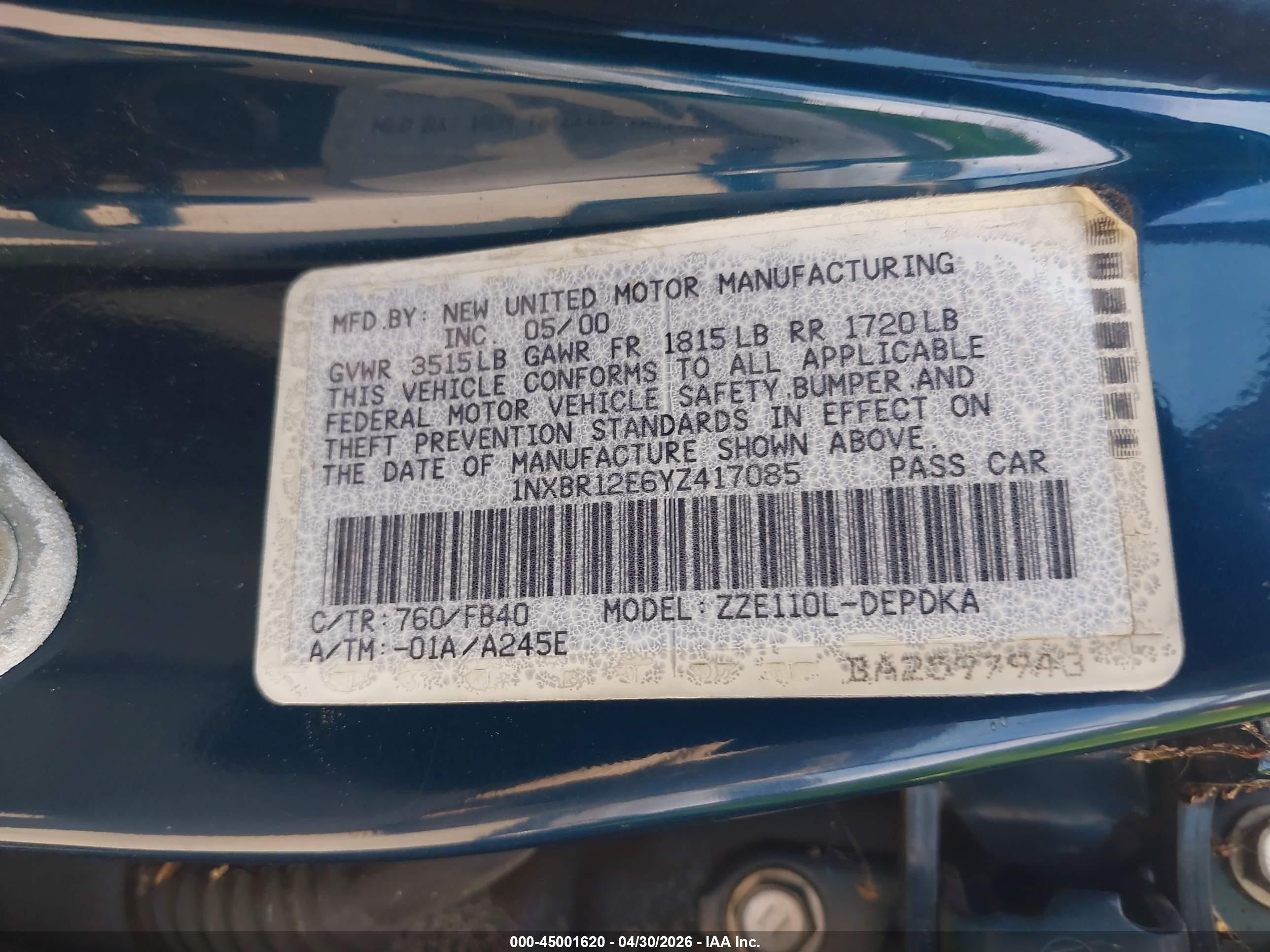 TOYOTA COROLLA image 9
