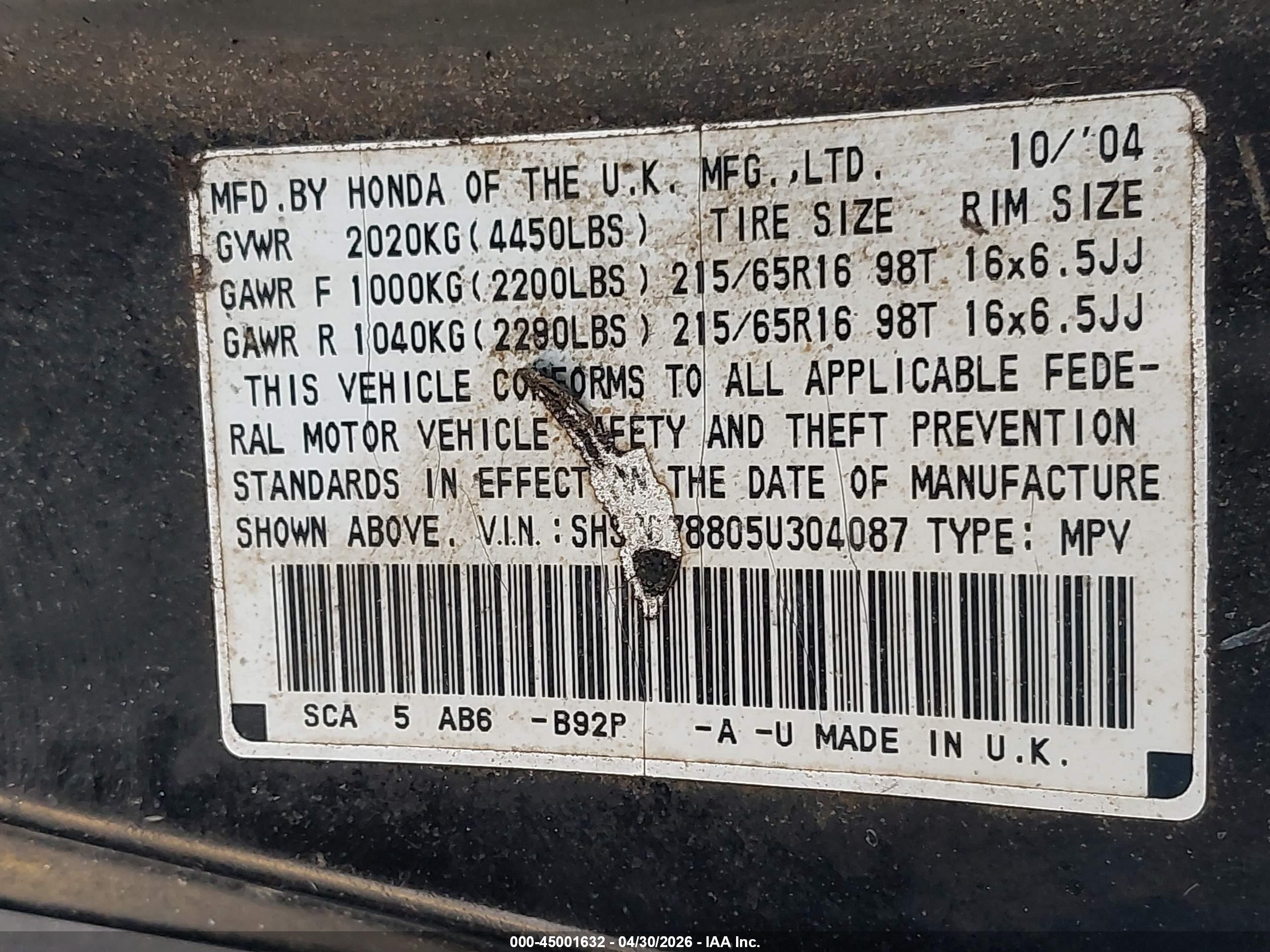 HONDA CR-V image 9