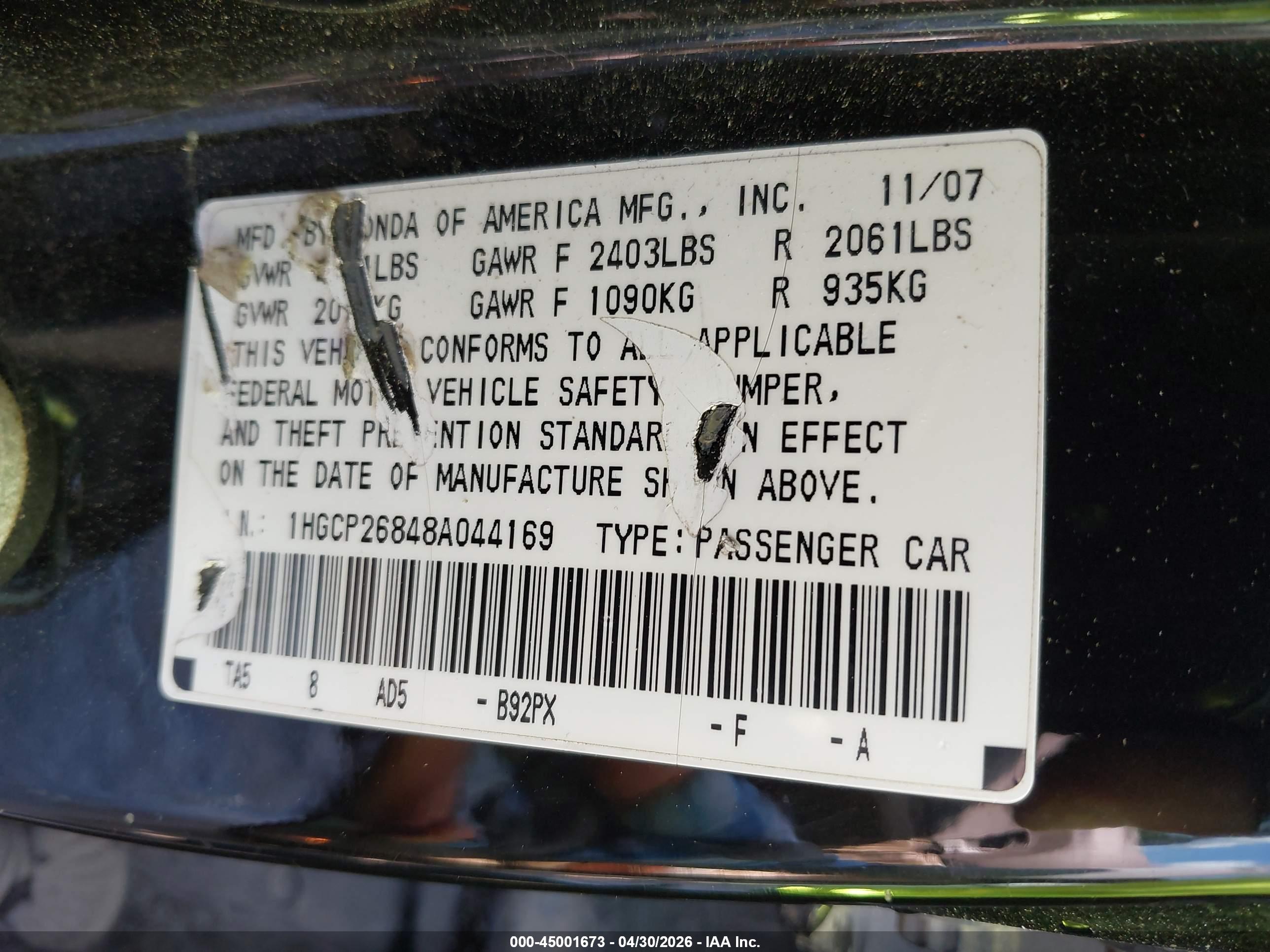 HONDA ACCORD image 9