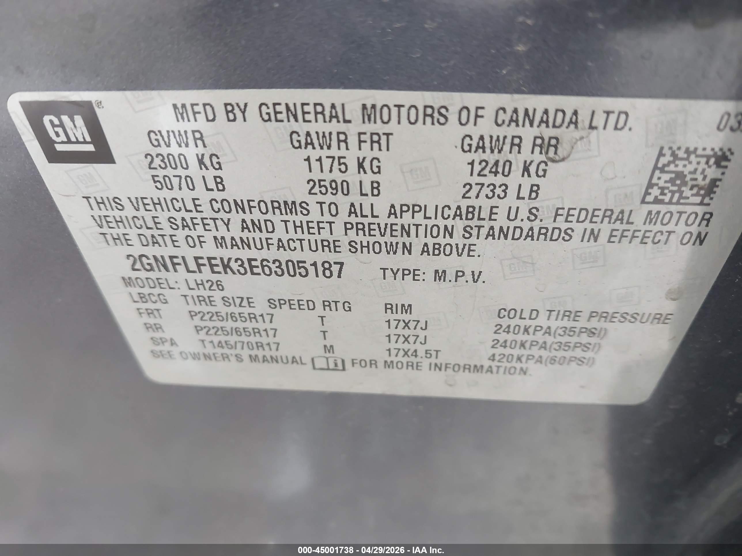 CHEVROLET EQUINOX image 9