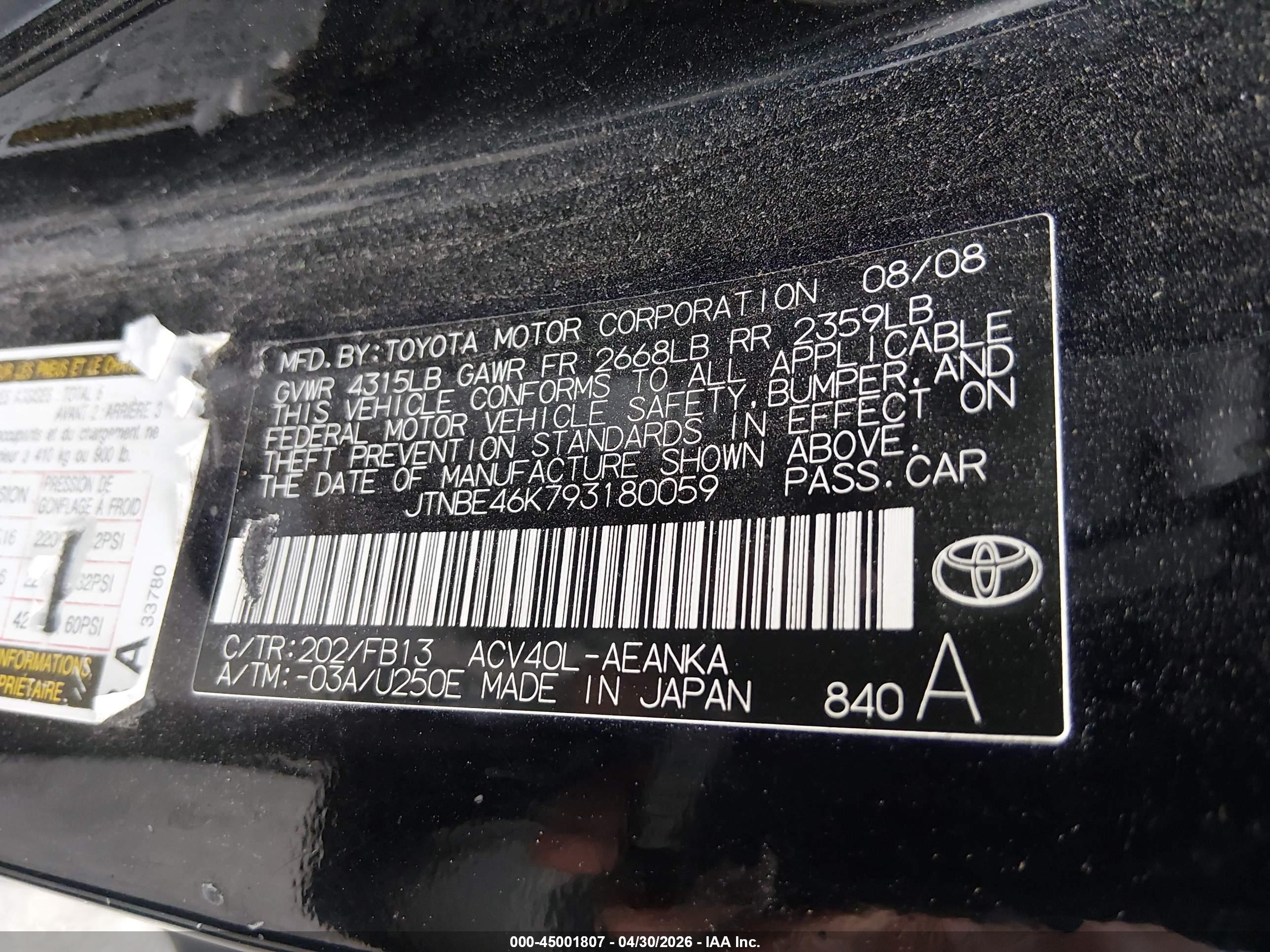 TOYOTA CAMRY image 9