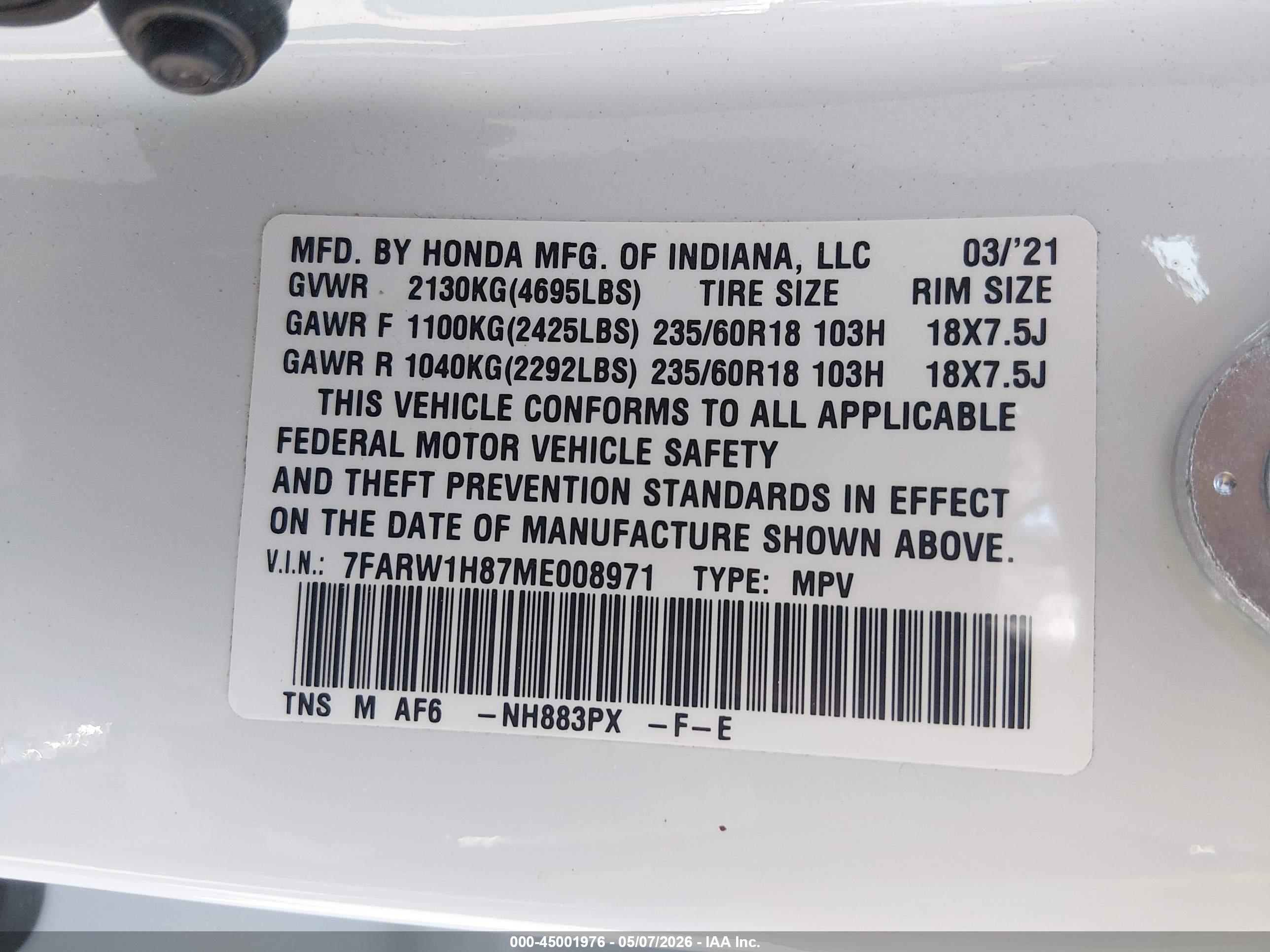 HONDA CR-V image 9