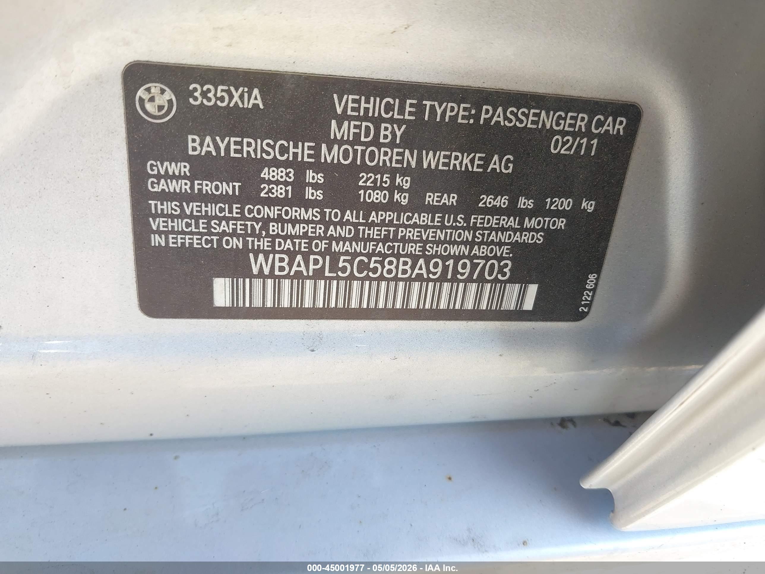 BMW 335I image 9