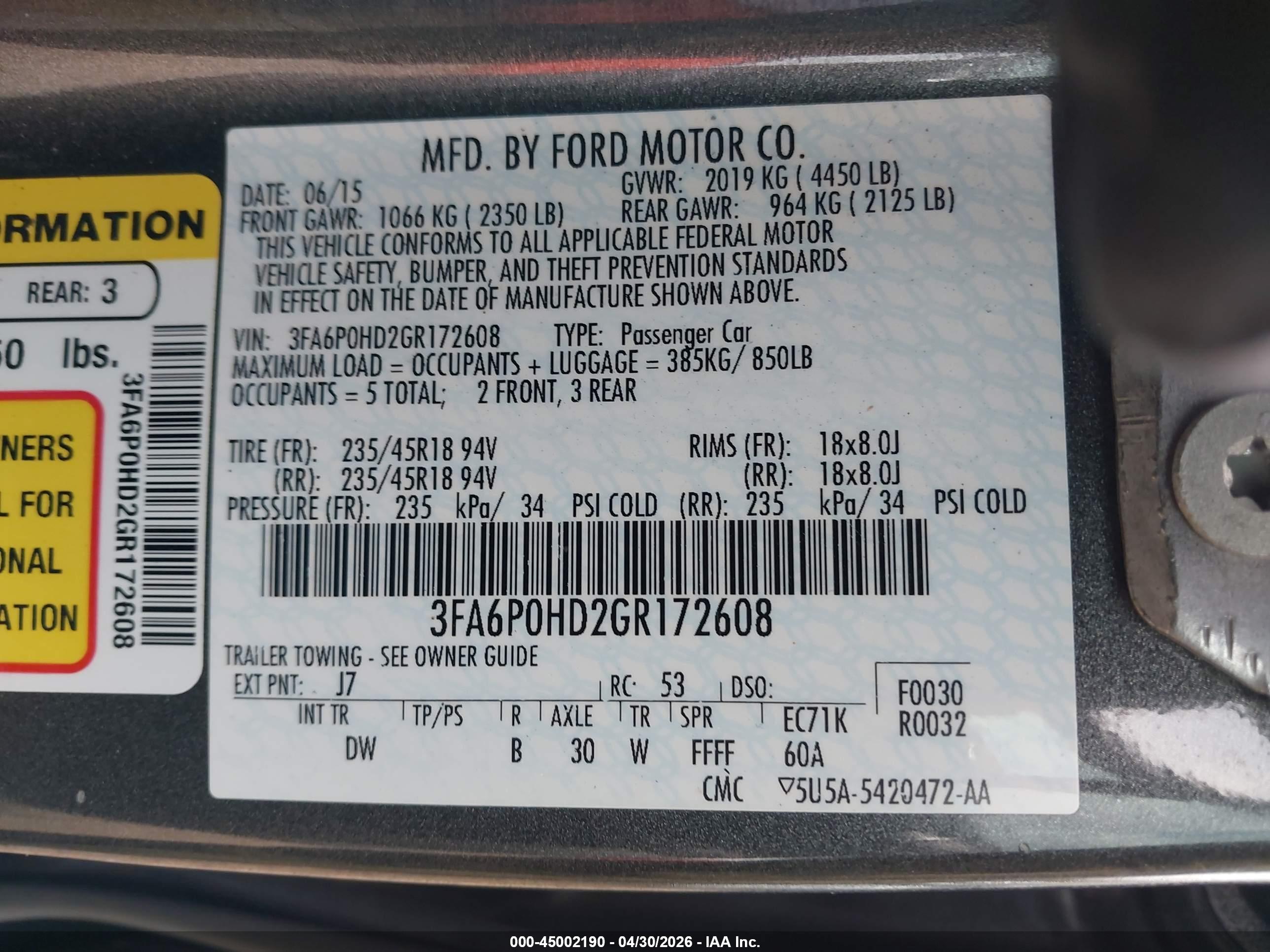 FORD FUSION image 9