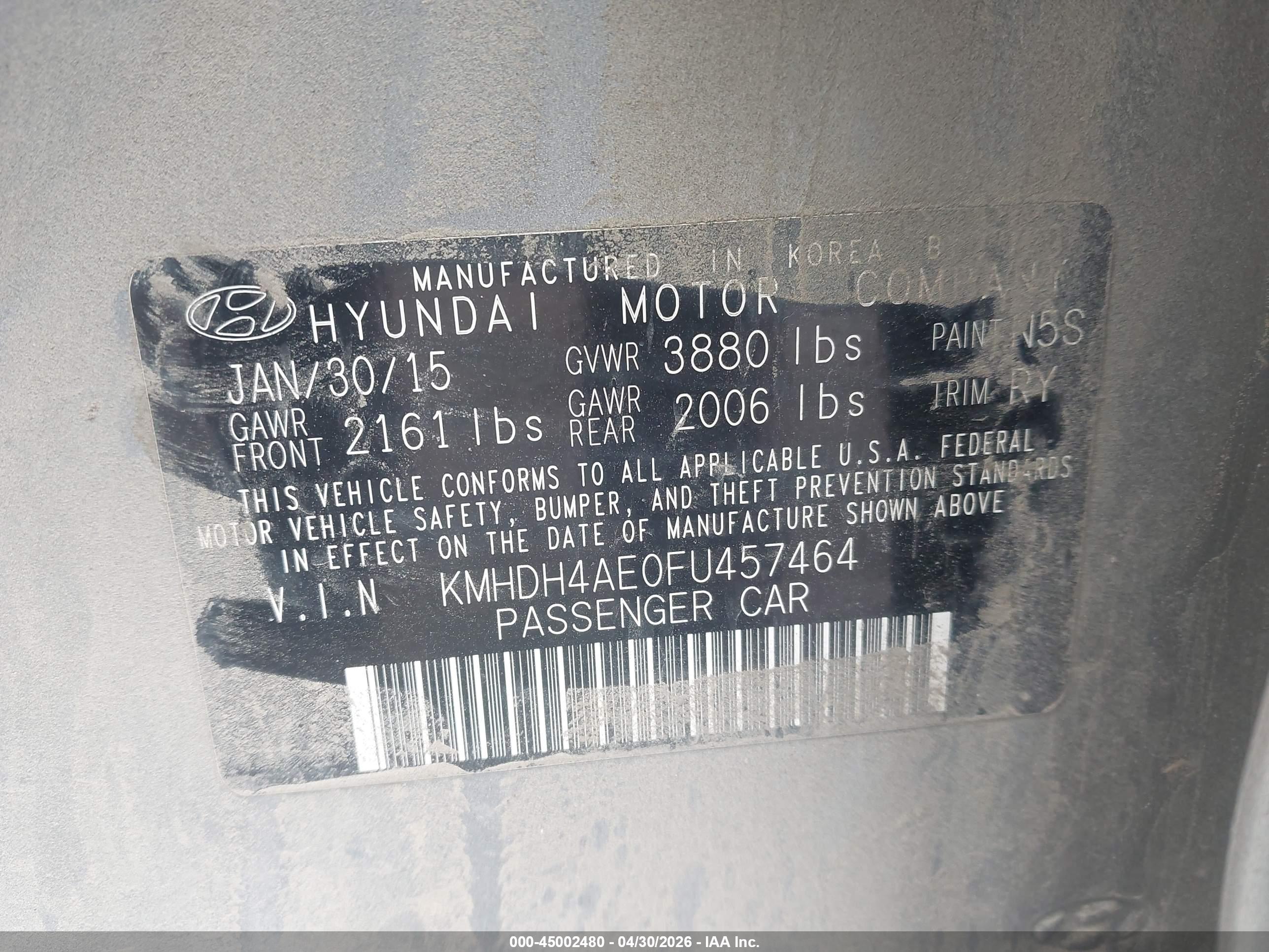 HYUNDAI ELANTRA image 9