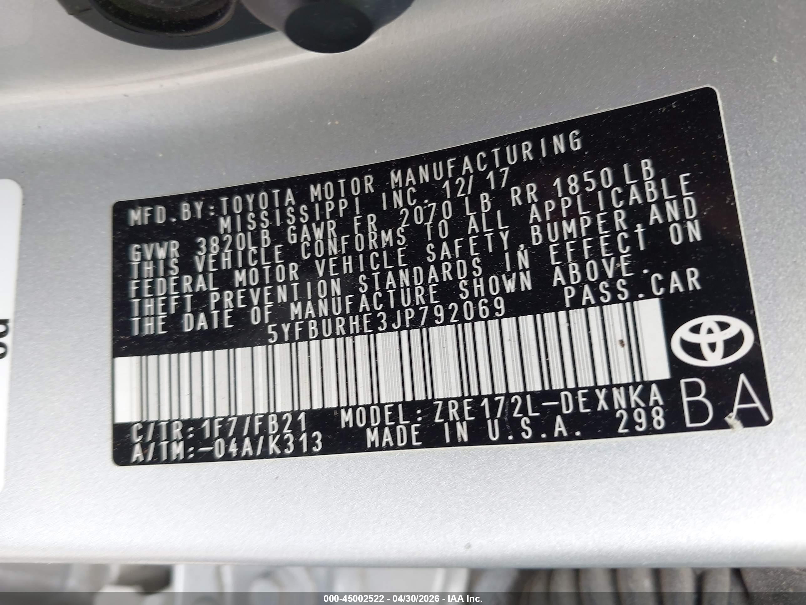TOYOTA COROLLA image 9