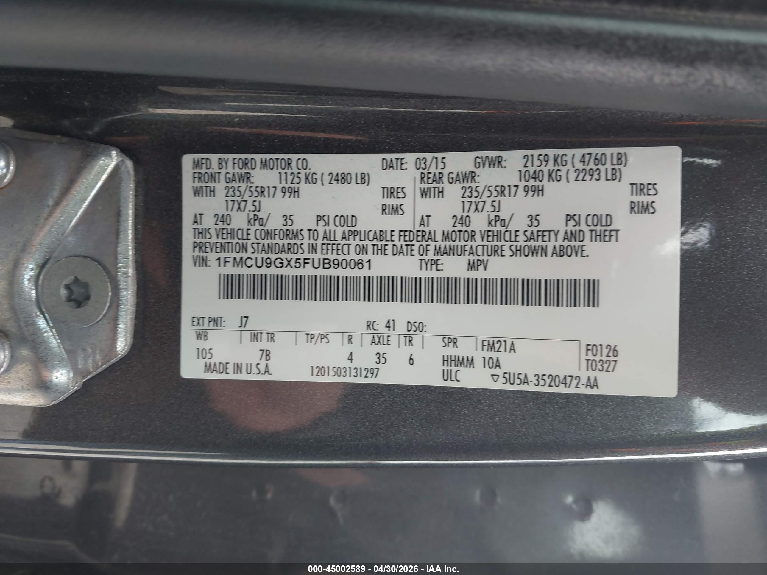 FORD ESCAPE image 9