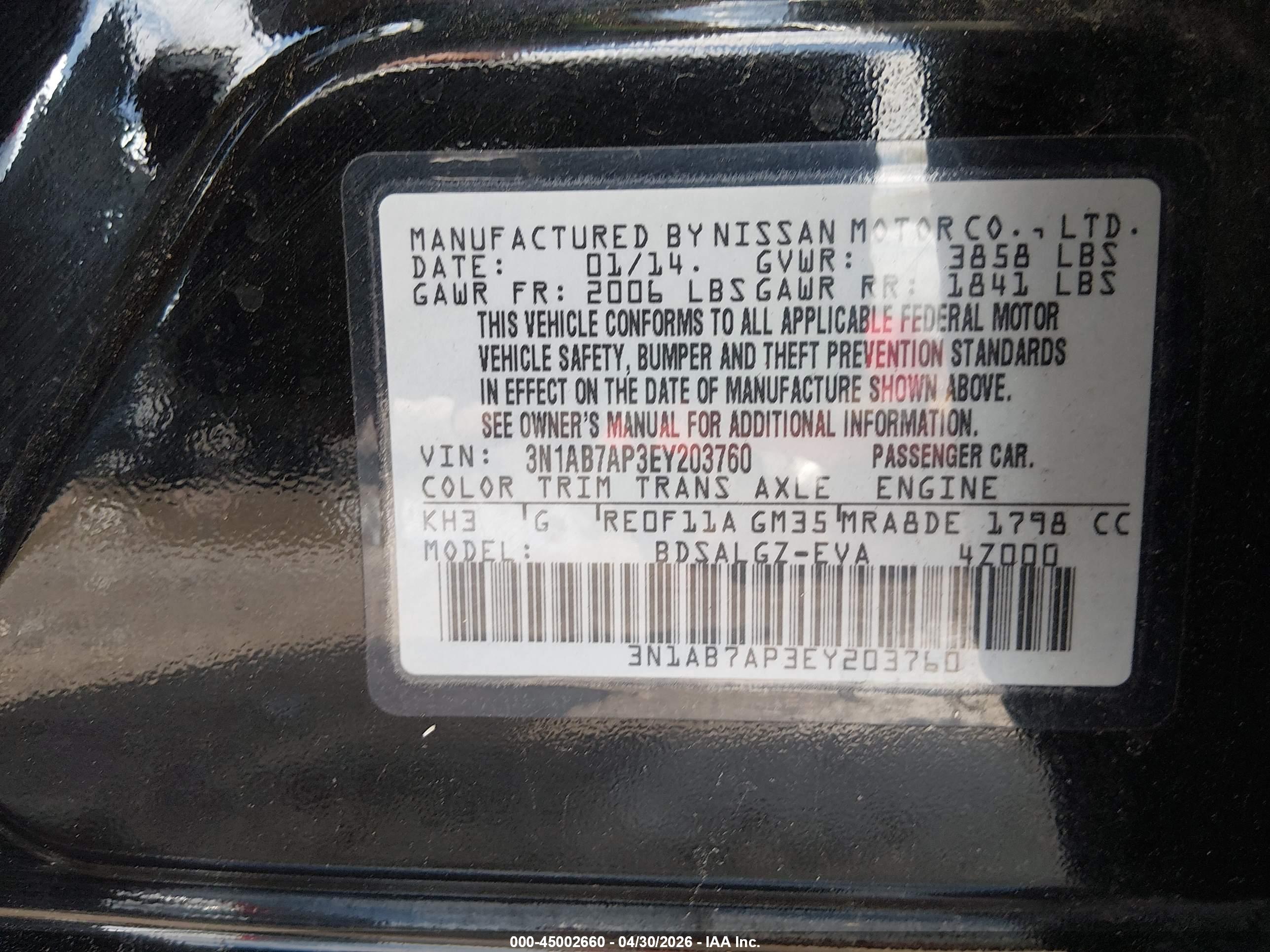 NISSAN SENTRA image 9