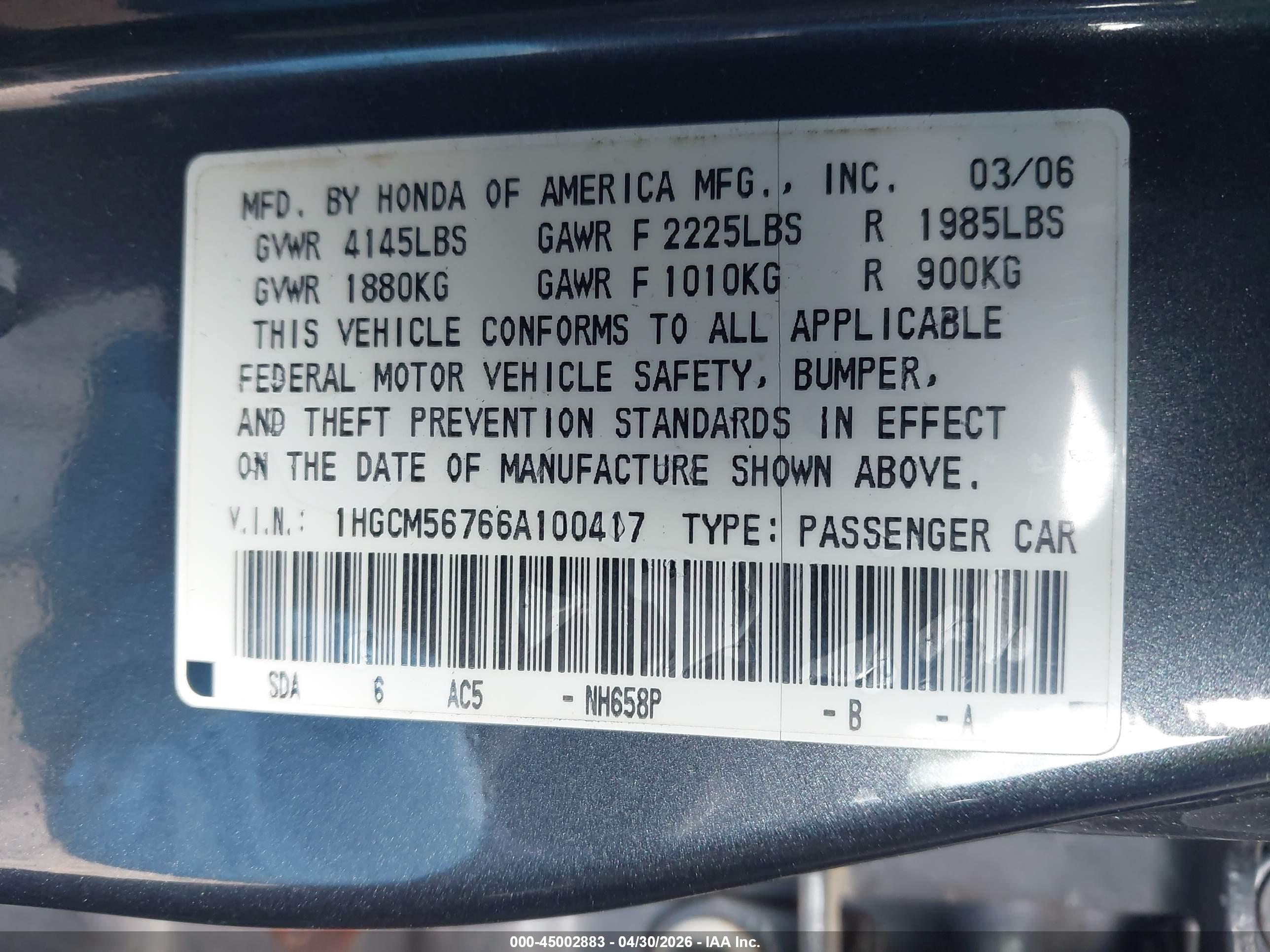 HONDA ACCORD image 9