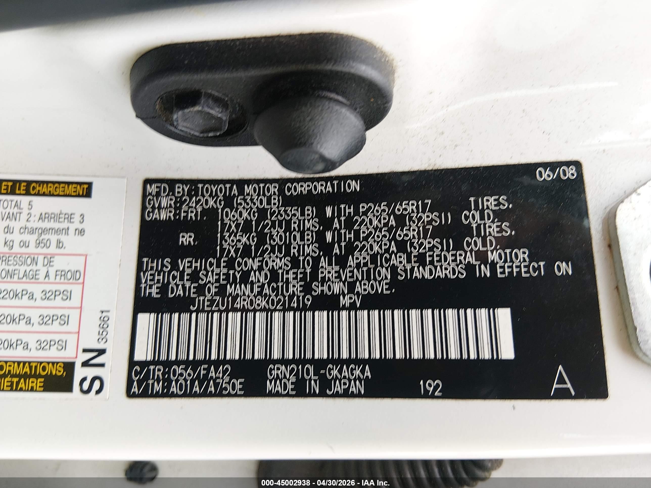 TOYOTA 4RUNNER image 9