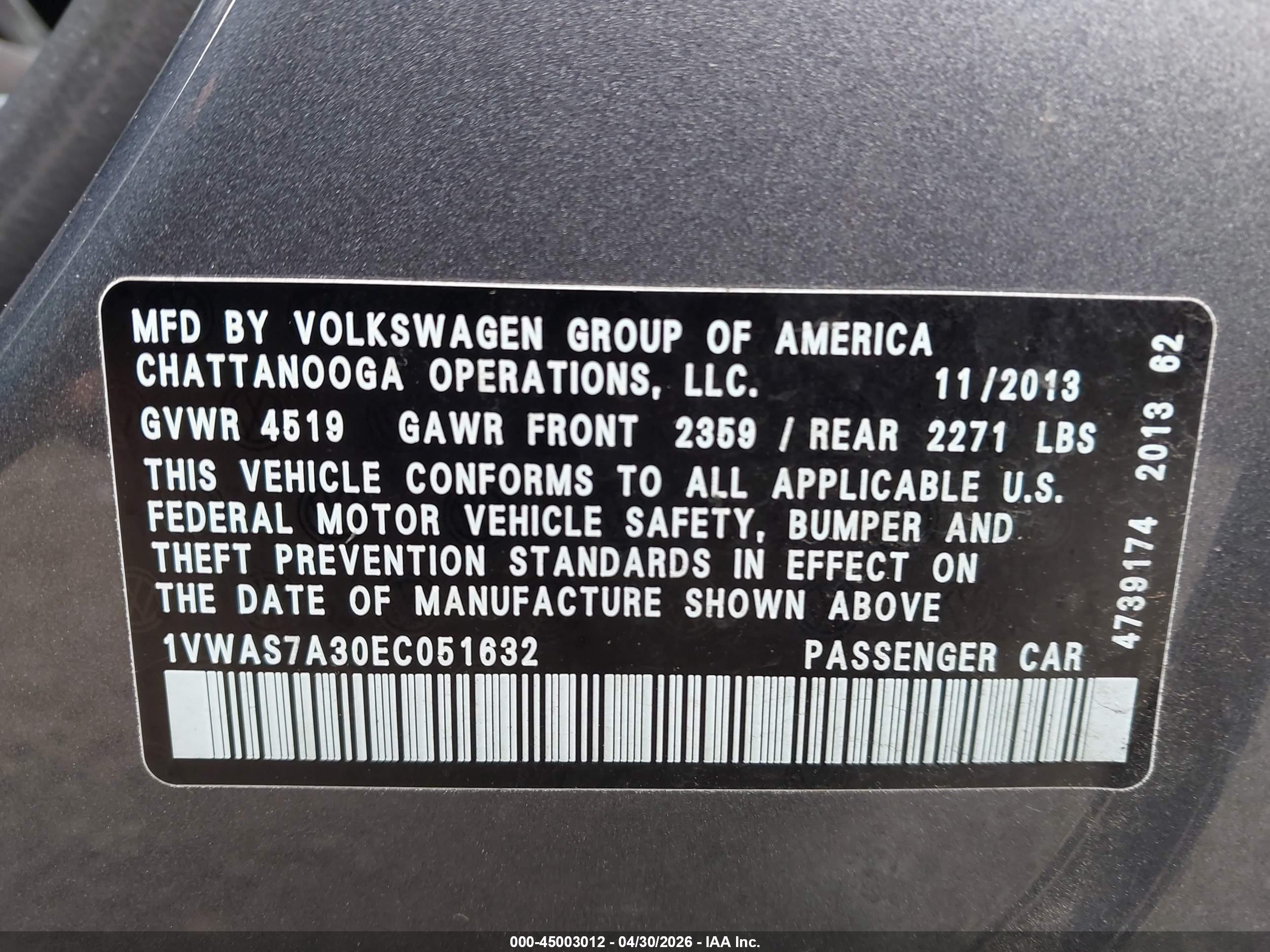 VOLKSWAGEN PASSAT image 9