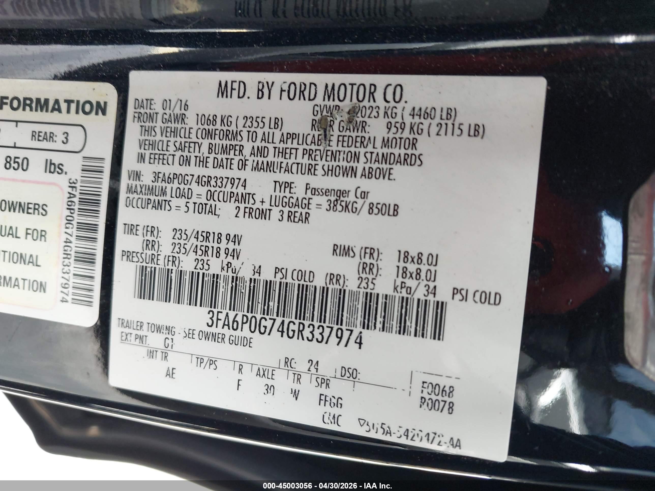 FORD FUSION image 9