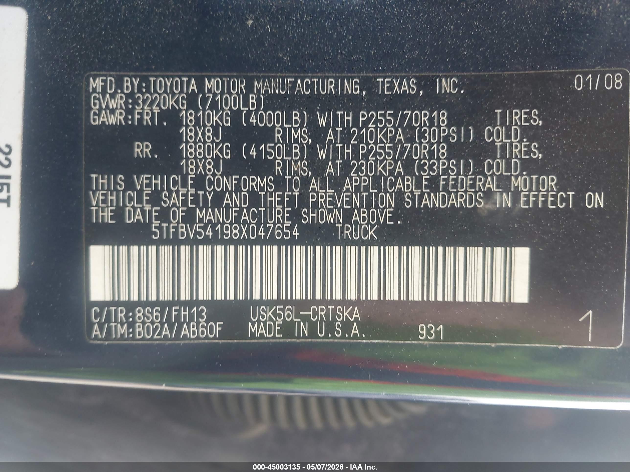 TOYOTA TUNDRA image 9