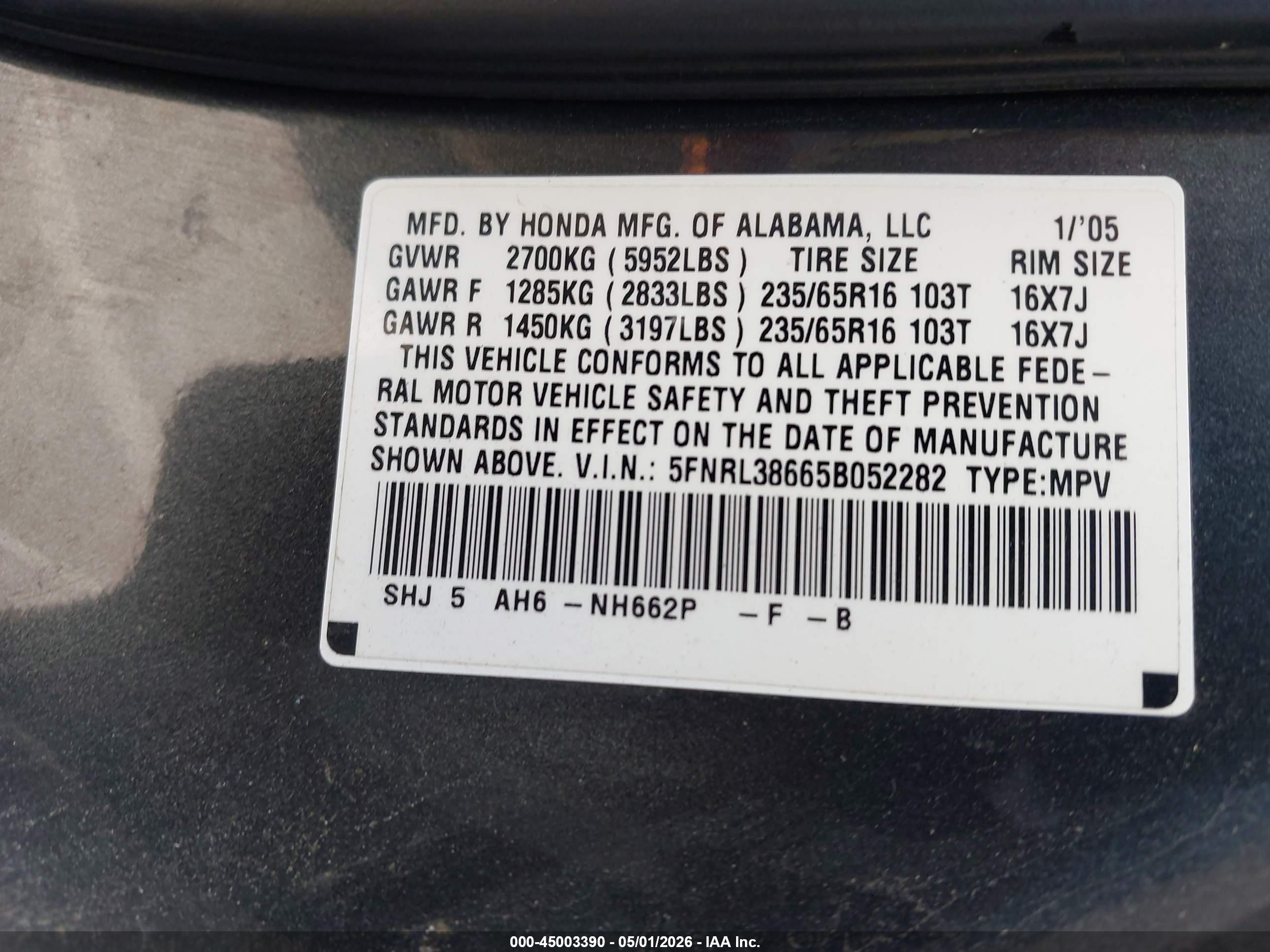 HONDA ODYSSEY image 9
