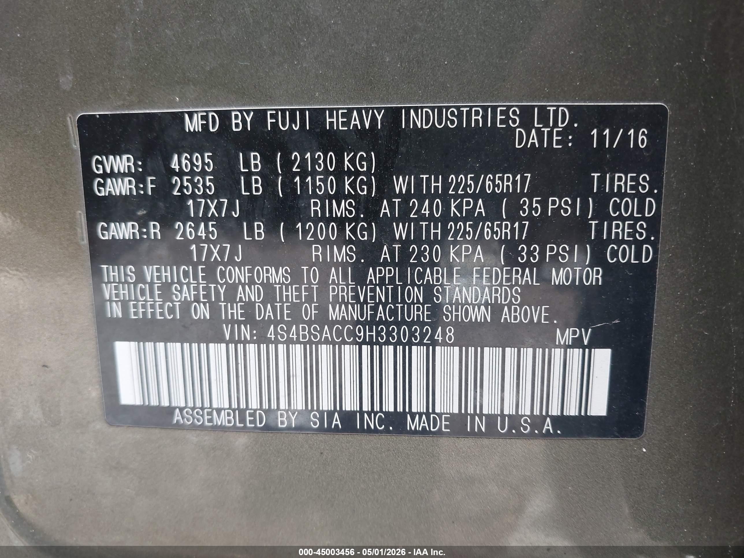 SUBARU OUTBACK image 9
