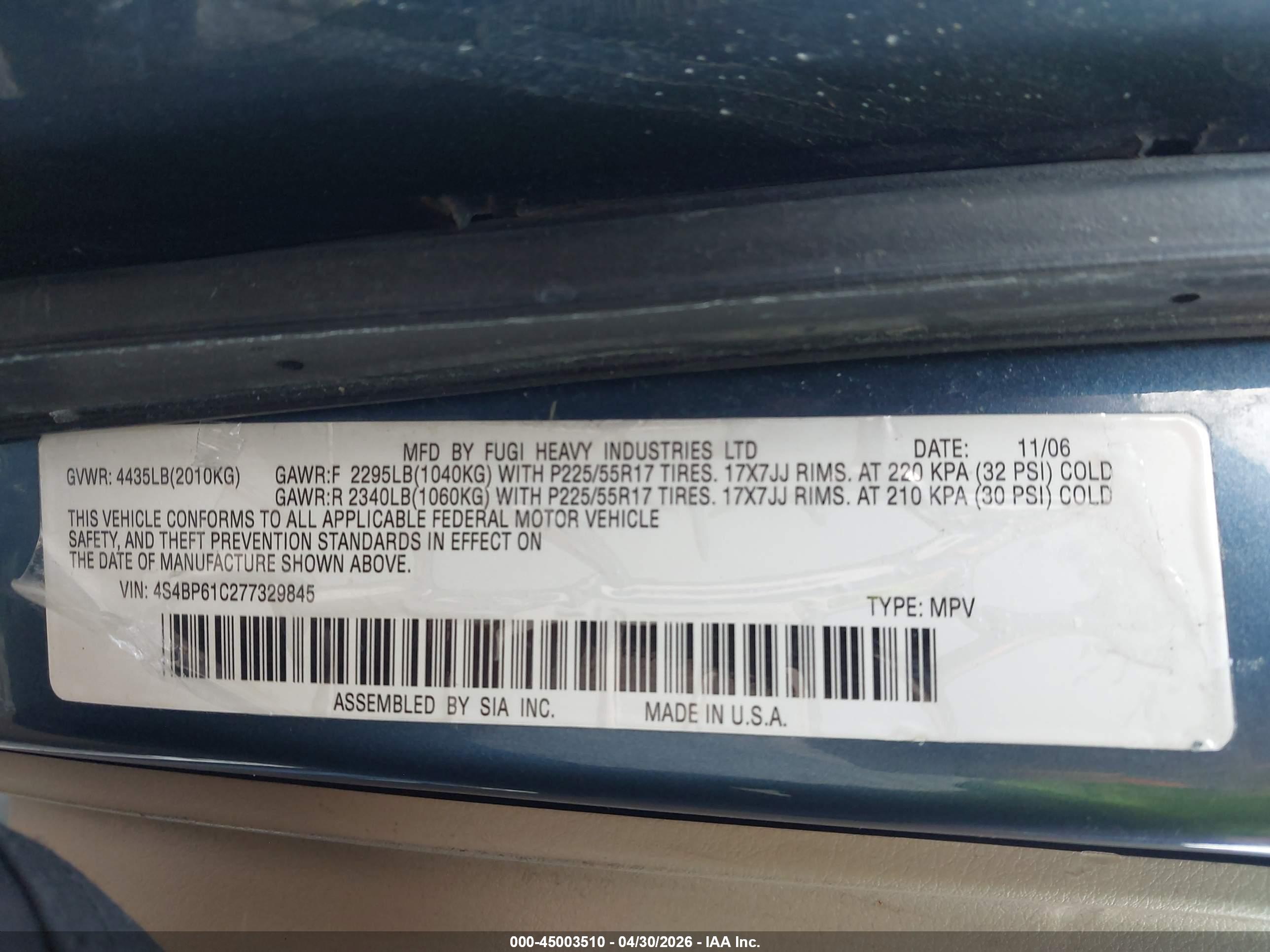 SUBARU OUTBACK image 9