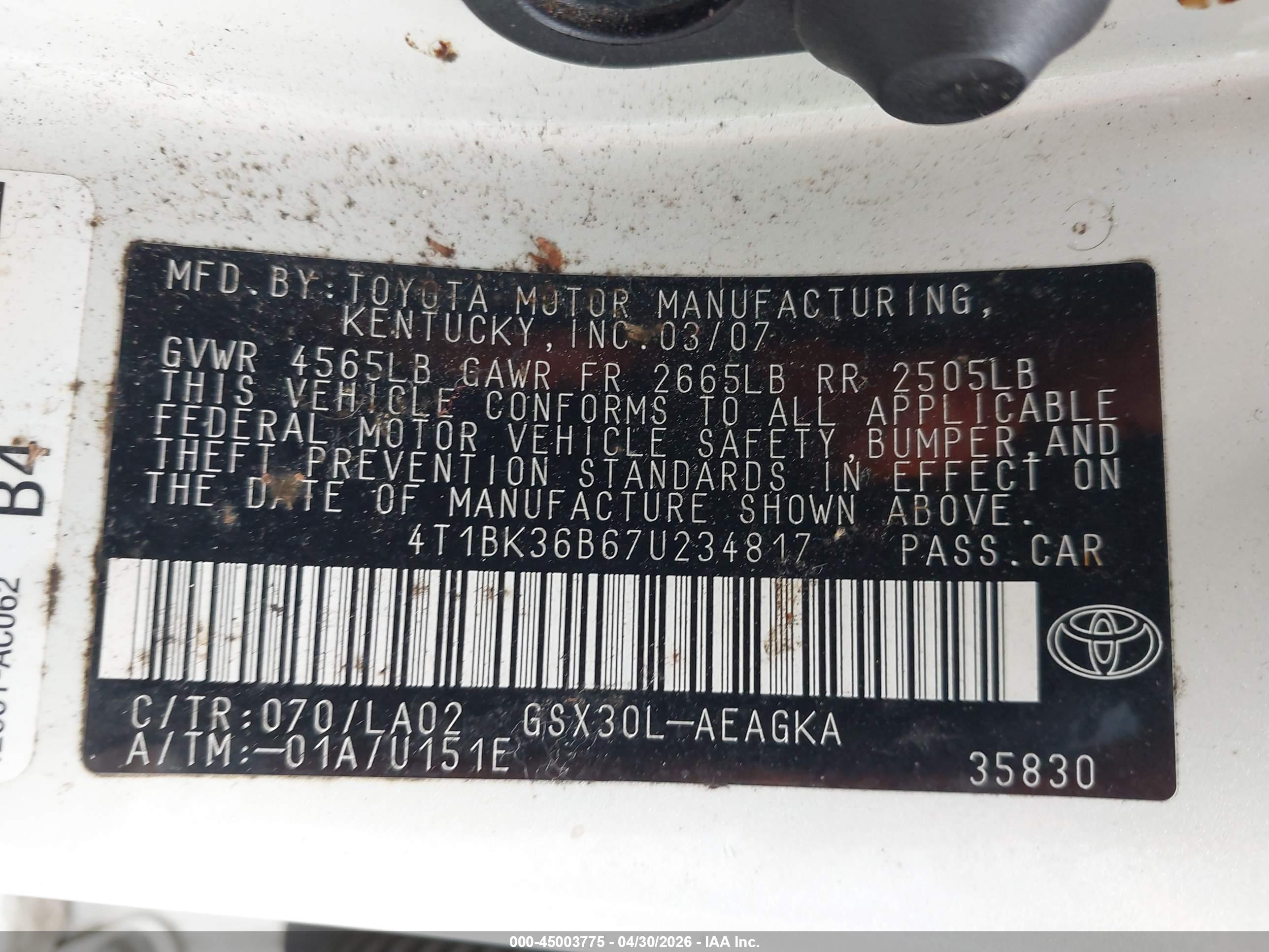 TOYOTA AVALON image 9