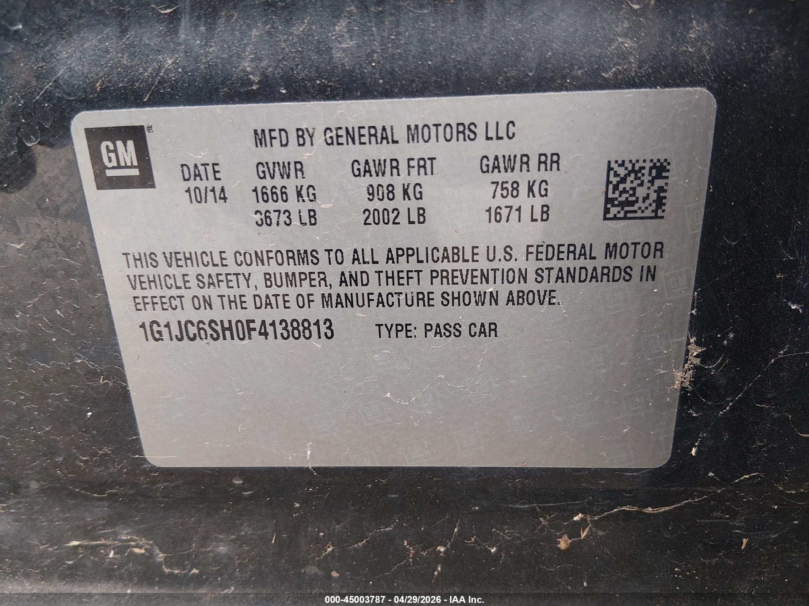 CHEVROLET SONIC image 9