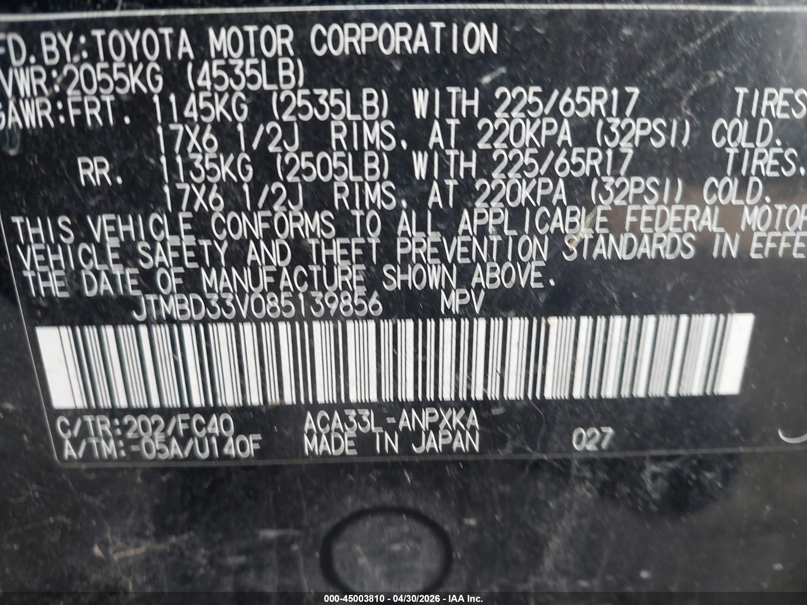 TOYOTA RAV4 image 9