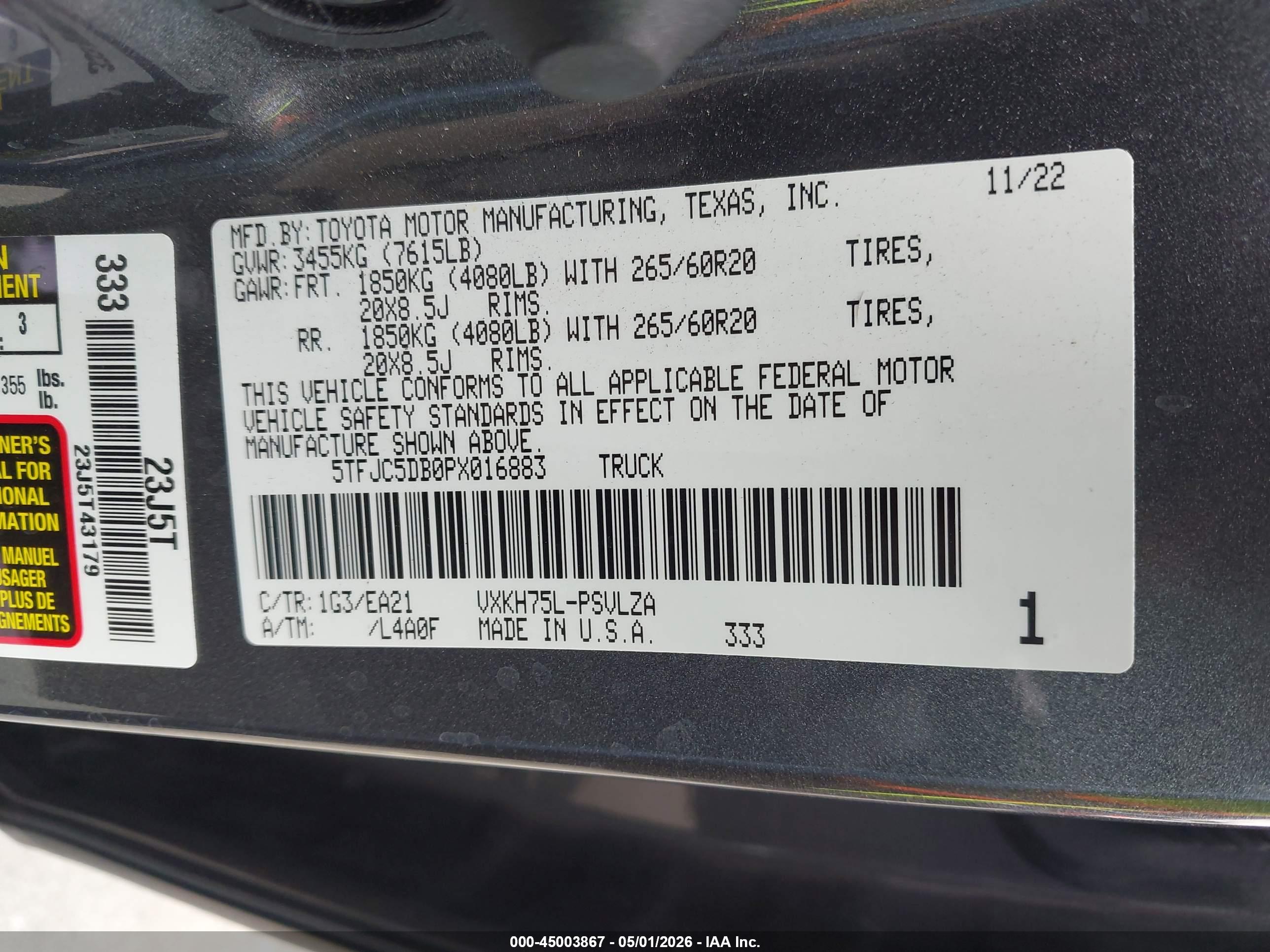 TOYOTA TUNDRA image 9